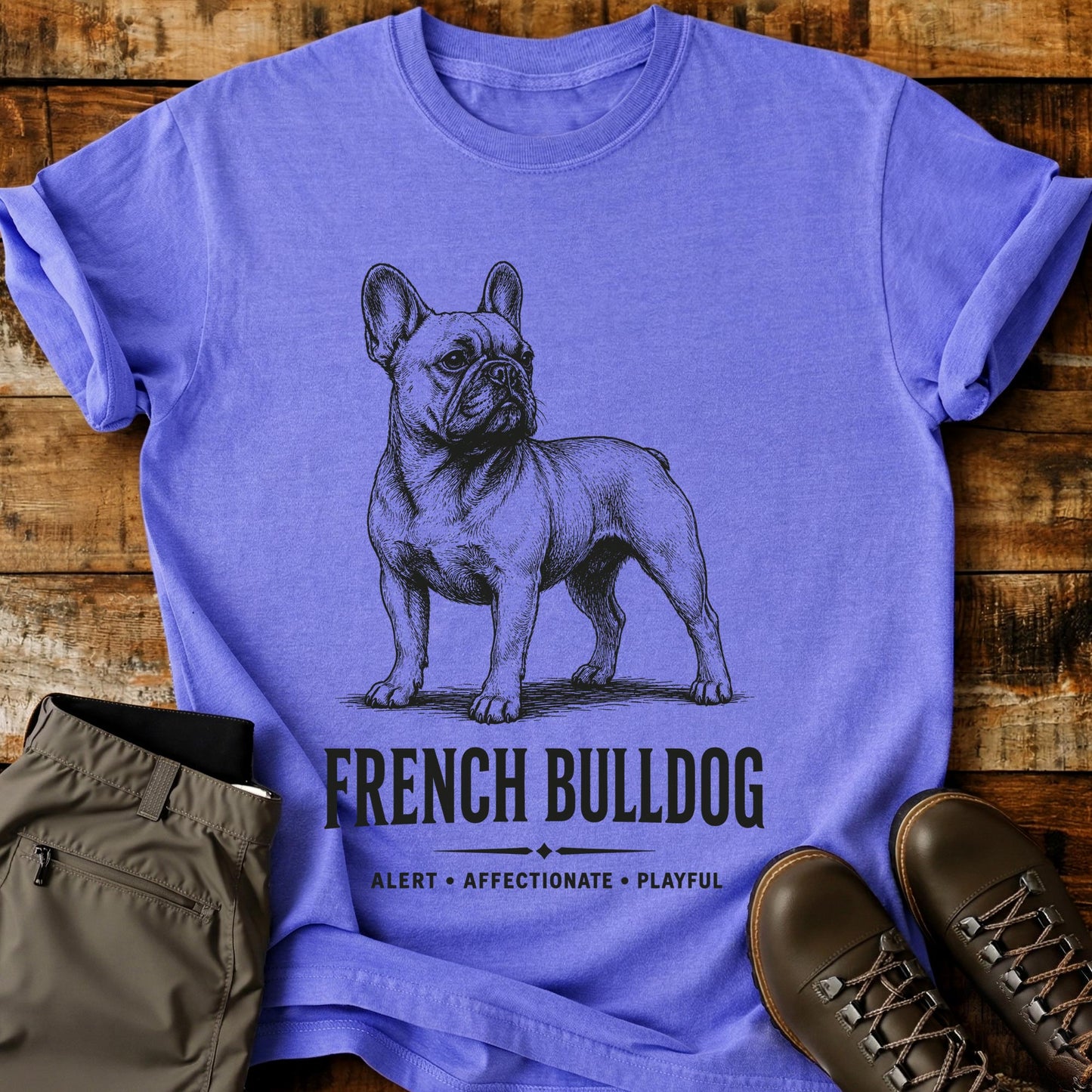French Bulldog Art T-Shirt
