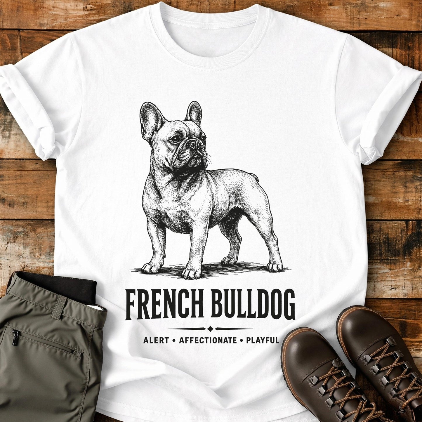French Bulldog Art T-Shirt