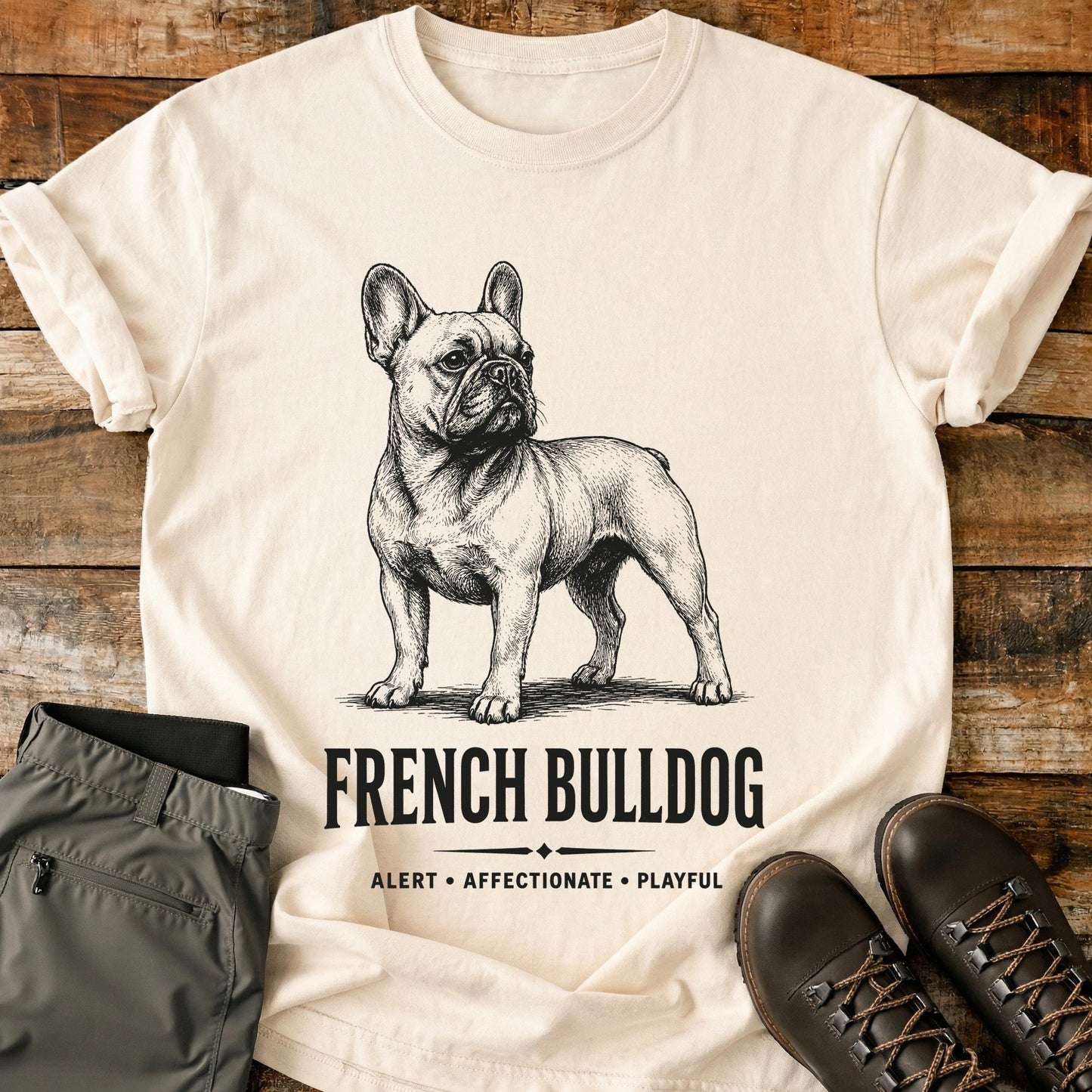 French Bulldog Art T-Shirt
