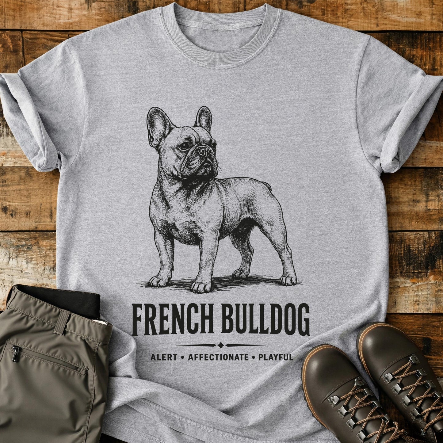 French Bulldog Art T-Shirt