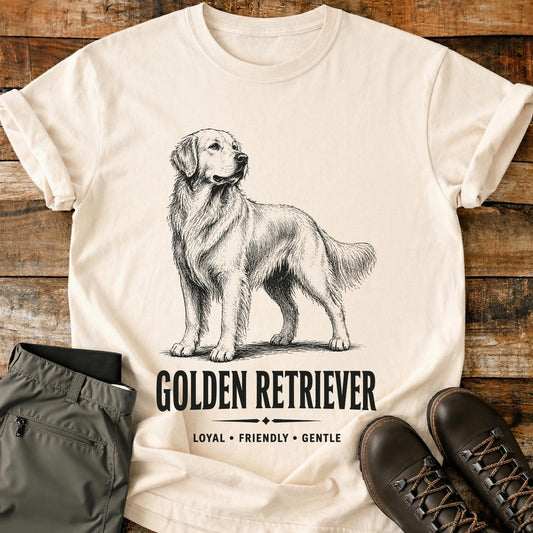 Golden Retriever Art T-Shirt