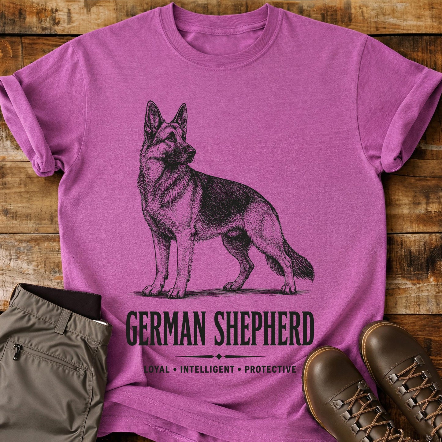German Shepherd Art T-Shirt