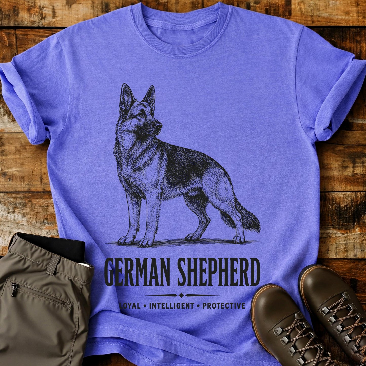 German Shepherd Art T-Shirt