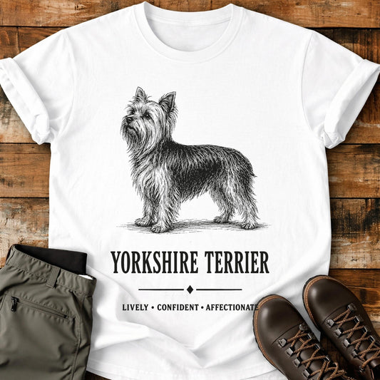 Yorkshire Terrier Dog Art T-Shirt