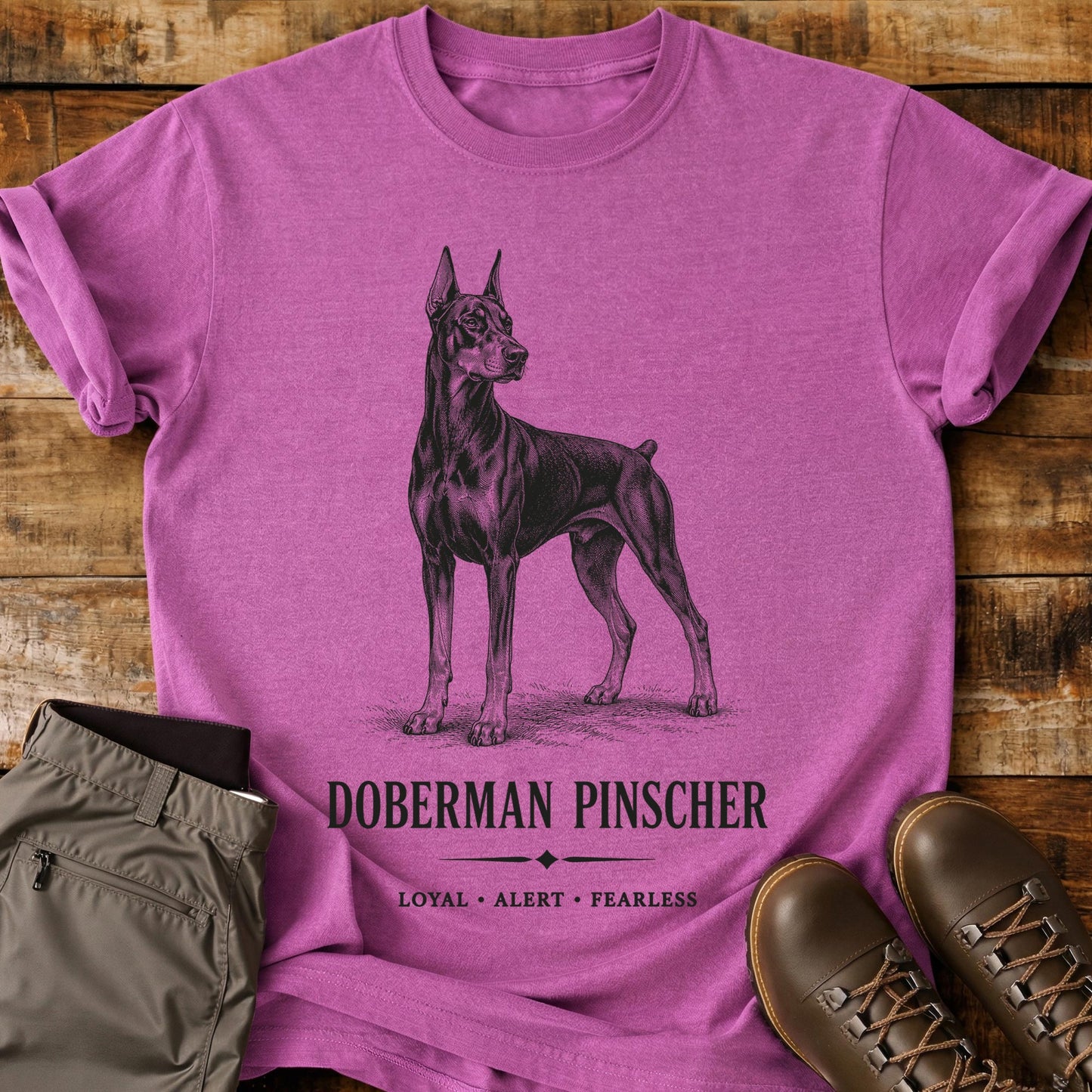 Doberman Pinscher Art T-Shirt