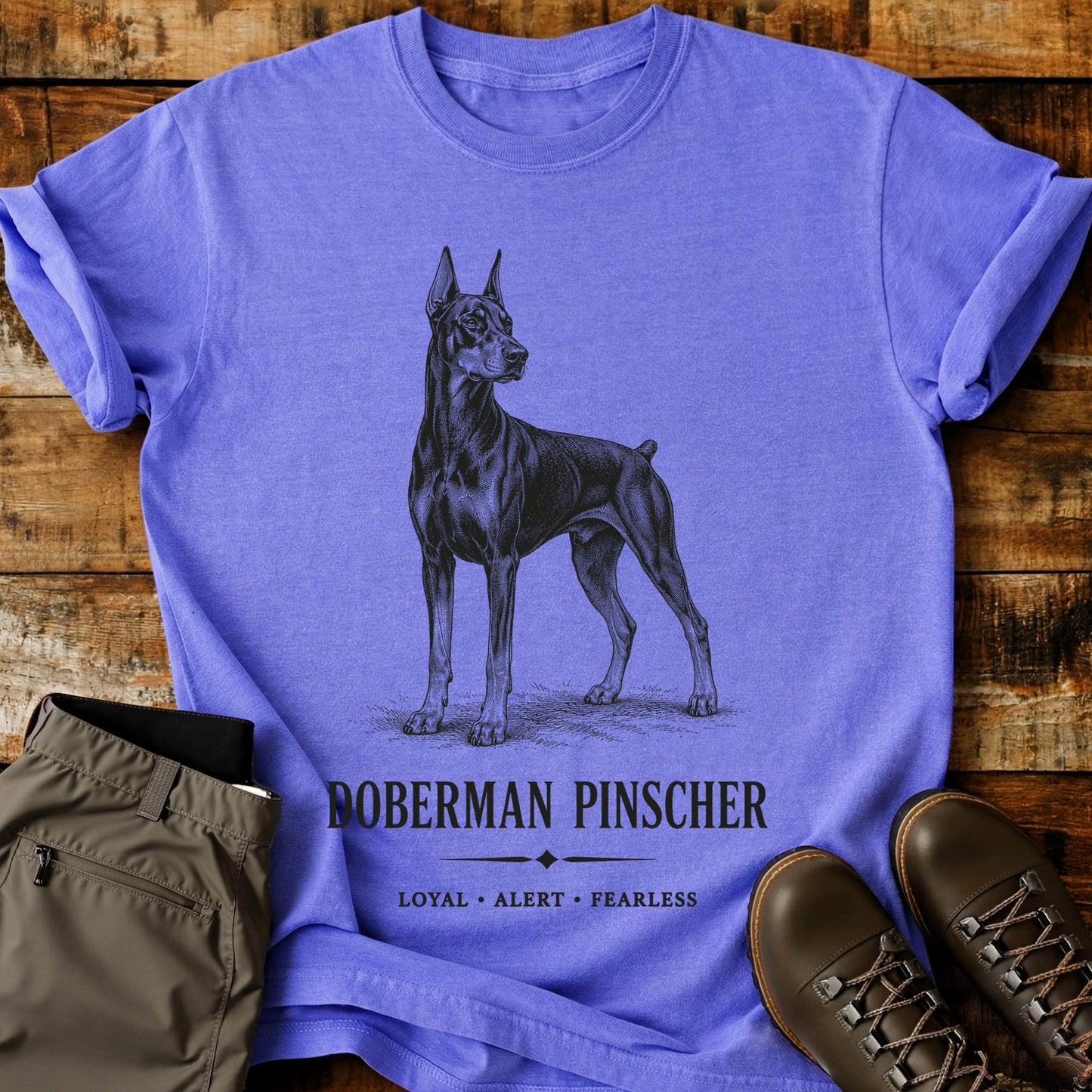 Doberman Pinscher Art T-Shirt