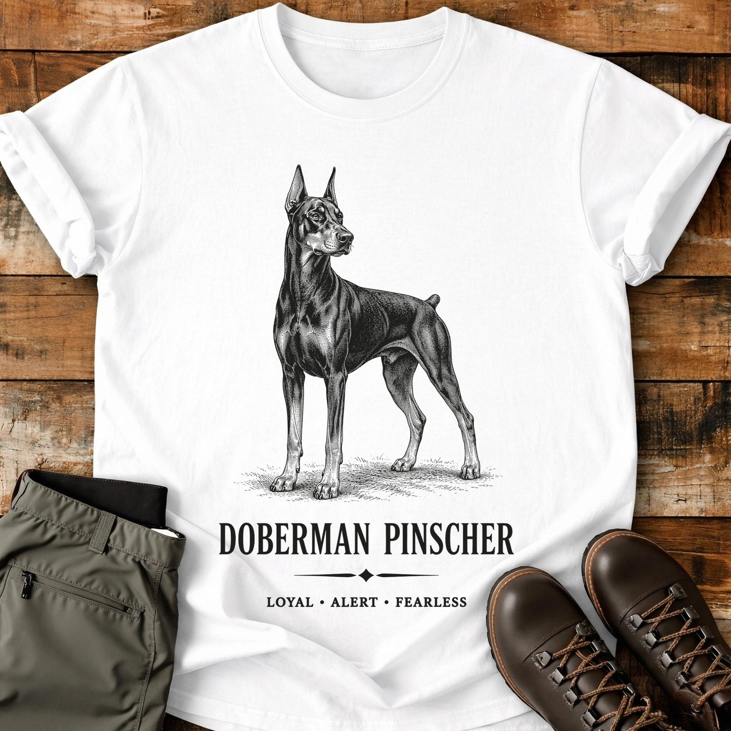 Doberman Pinscher Art T-Shirt