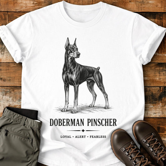 Doberman Pinscher Art T-Shirt