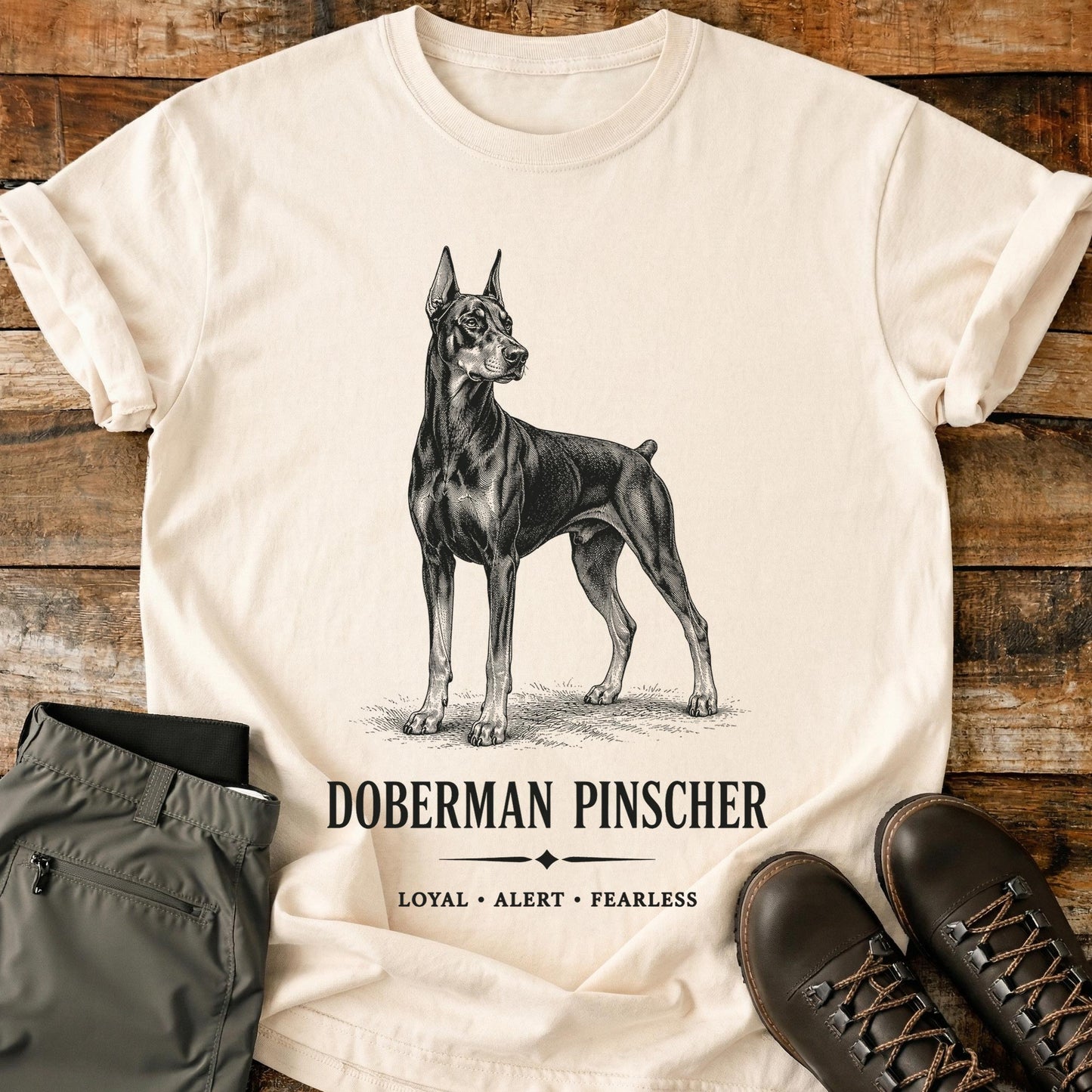 Doberman Pinscher Art T-Shirt