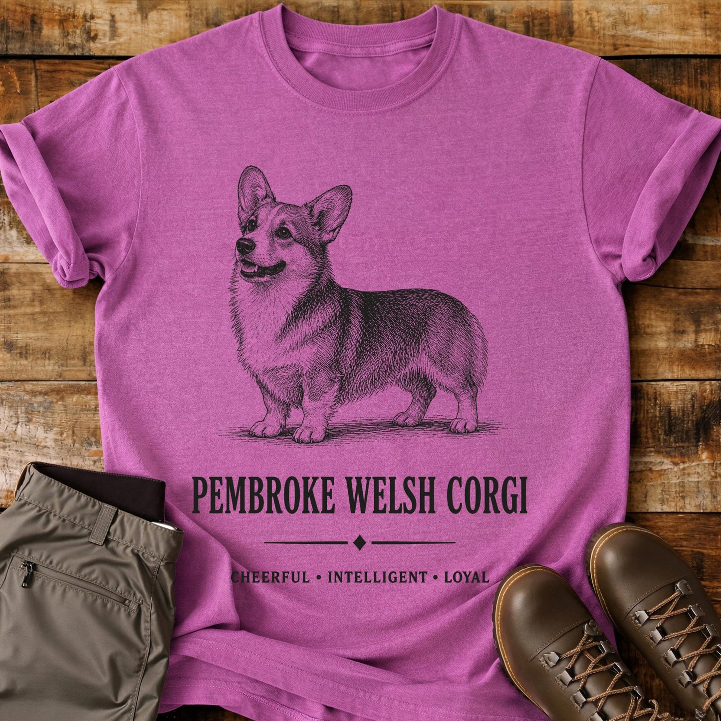 Pembroke Welsh Corgi Art T-Shirt