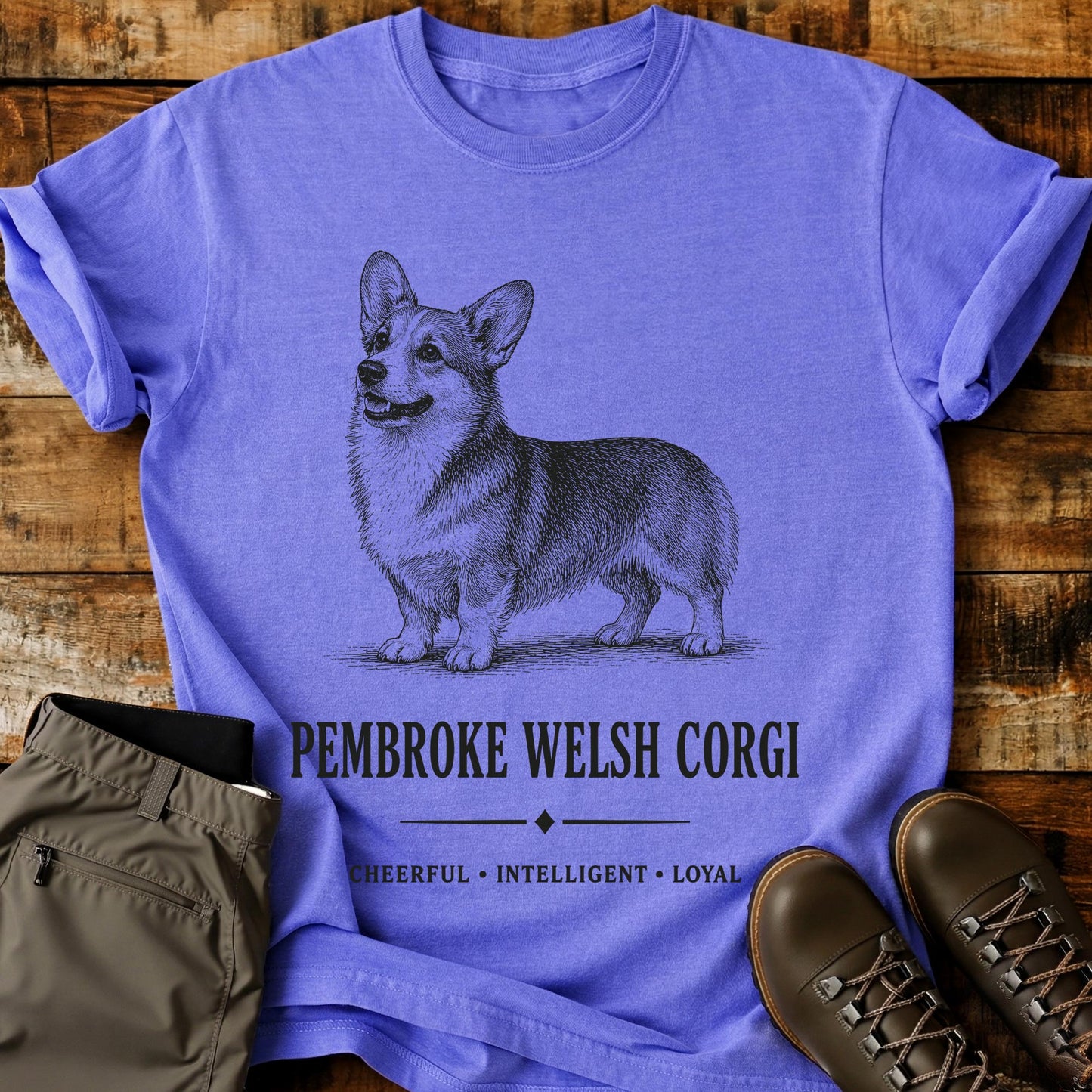 Pembroke Welsh Corgi Art T-Shirt