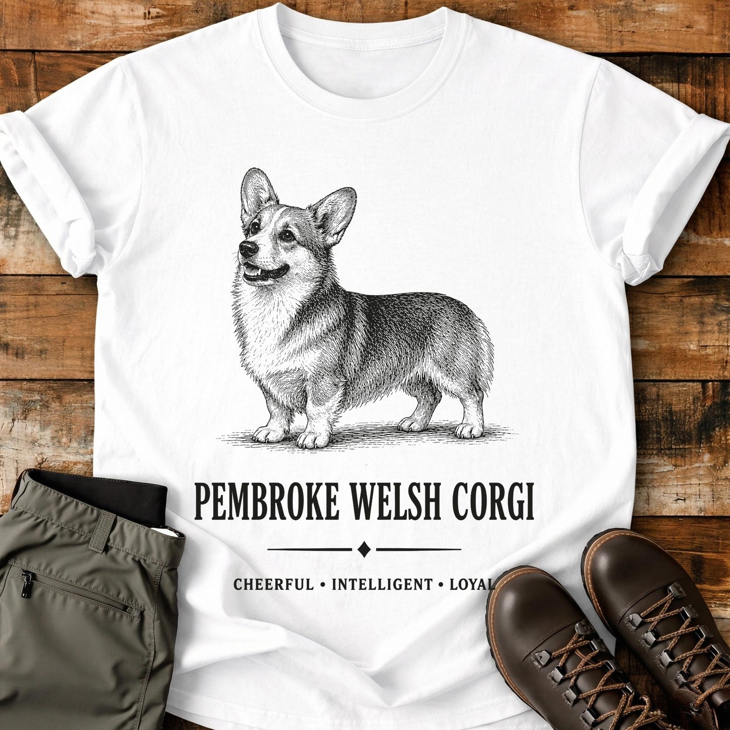 Pembroke Welsh Corgi Art T-Shirt