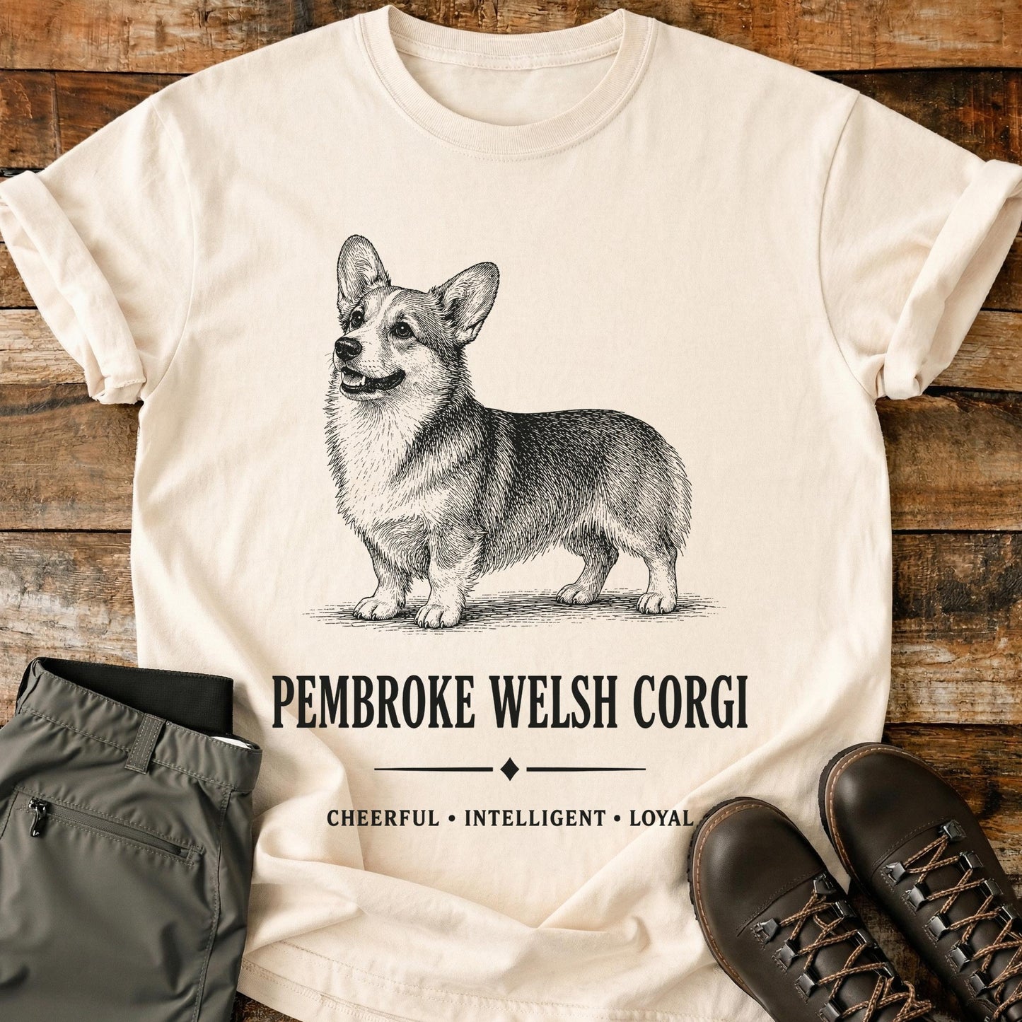 Pembroke Welsh Corgi Art T-Shirt