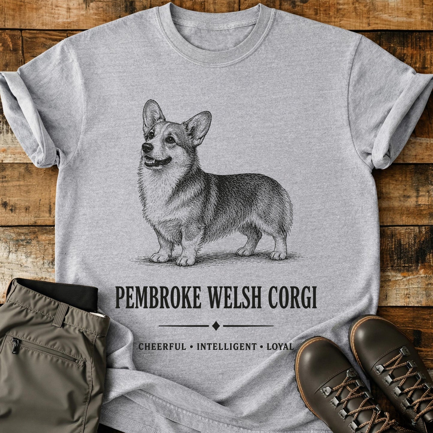 Pembroke Welsh Corgi Art T-Shirt