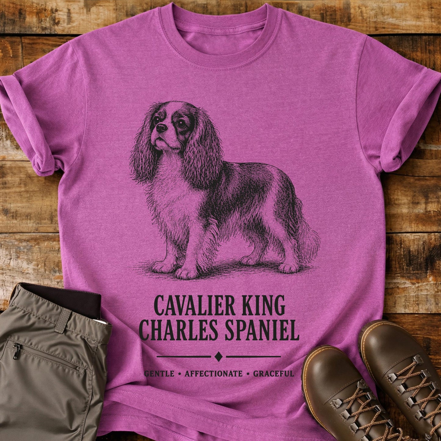 Cavalier King Charles Spaniel Art T-Shirt