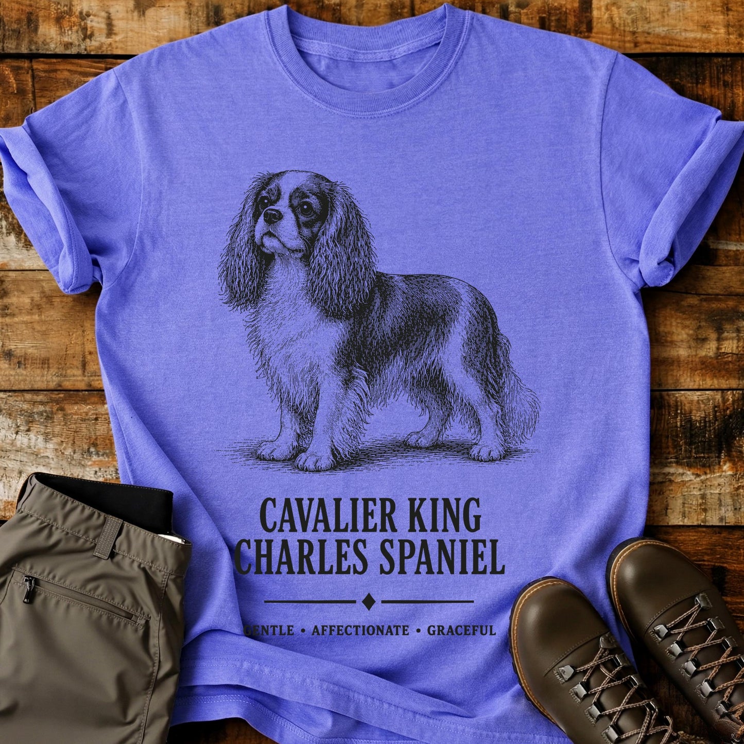 Cavalier King Charles Spaniel Art T-Shirt
