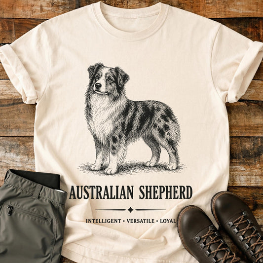 Australian Shepherd Art T-Shirt