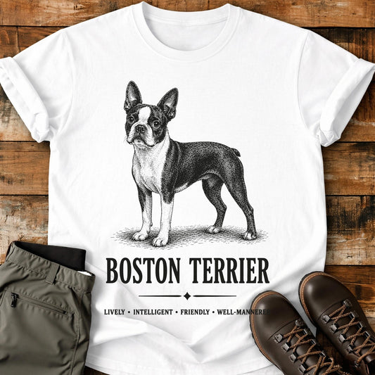 Boston Terrier Art T-Shirt