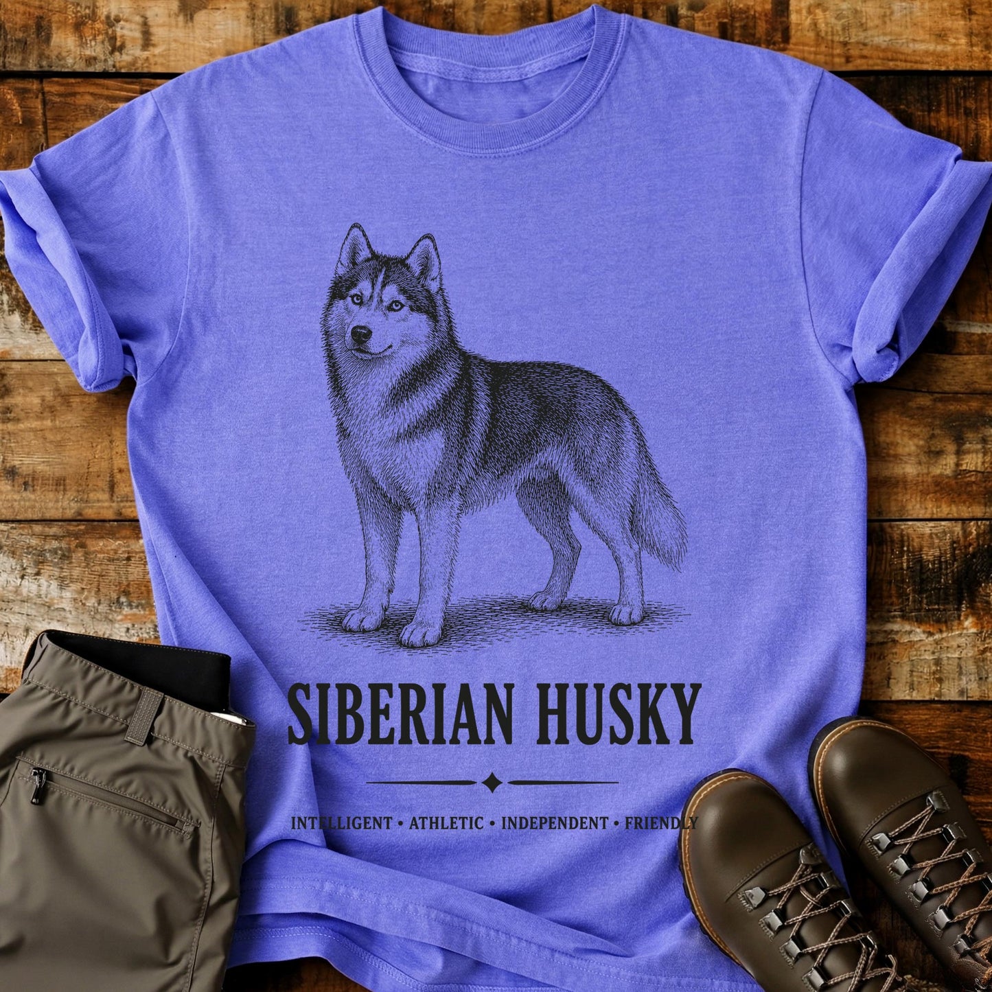 Siberian Husky Art T-Shirt
