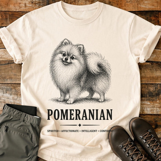 Pomeranian Dog Art T-Shirt