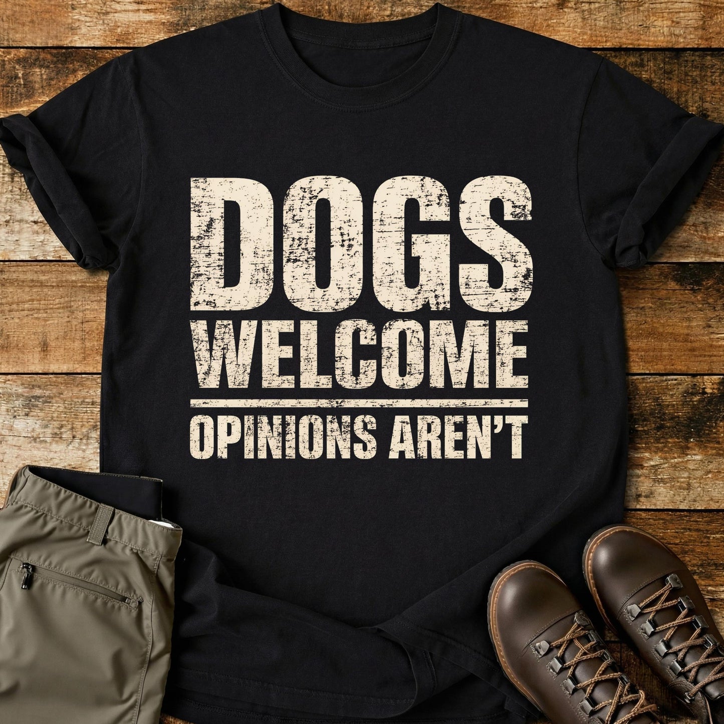 Dogs Welcome Opinions Aren’t T-Shirt
