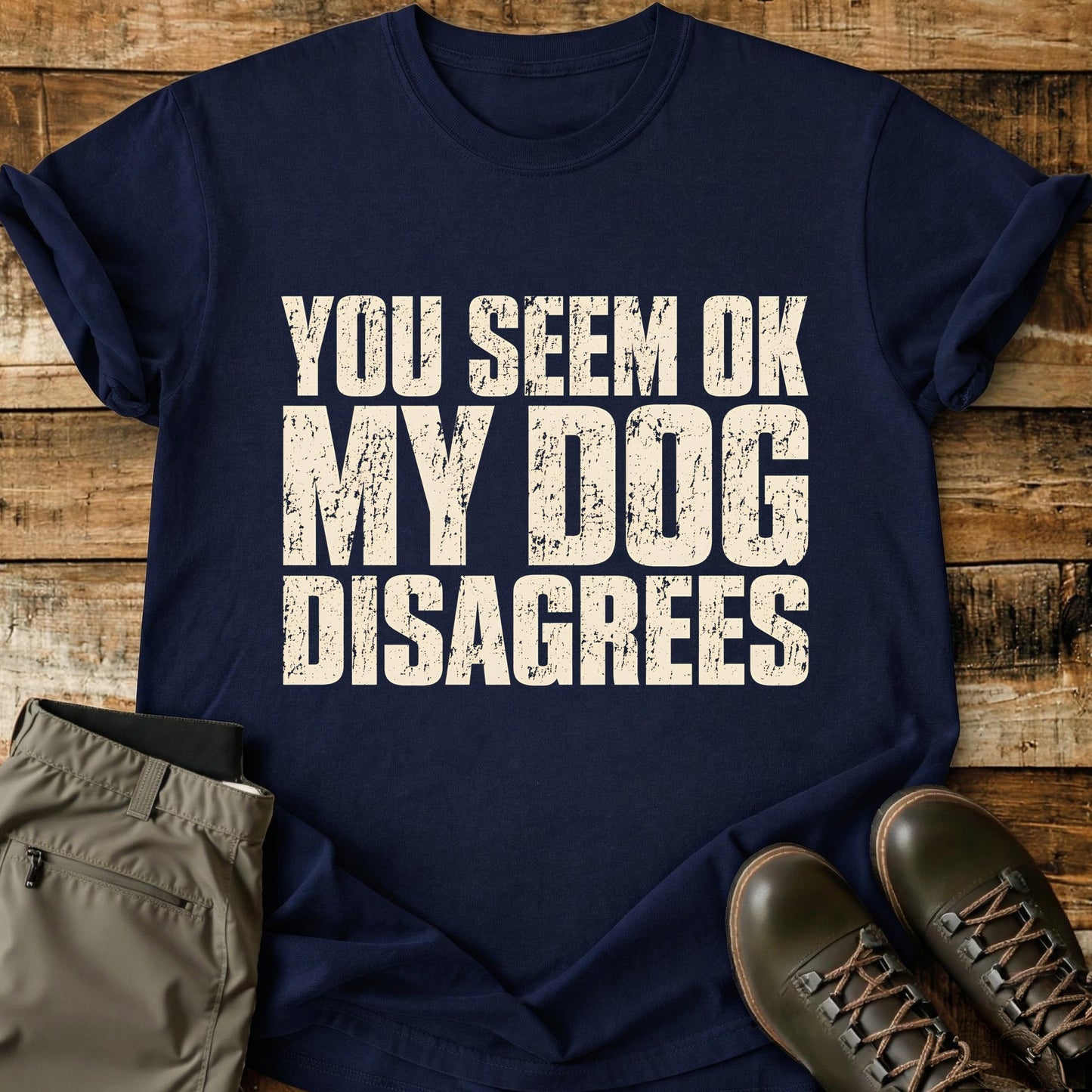 You Seem OK My Dog Disagrees T-Shirt