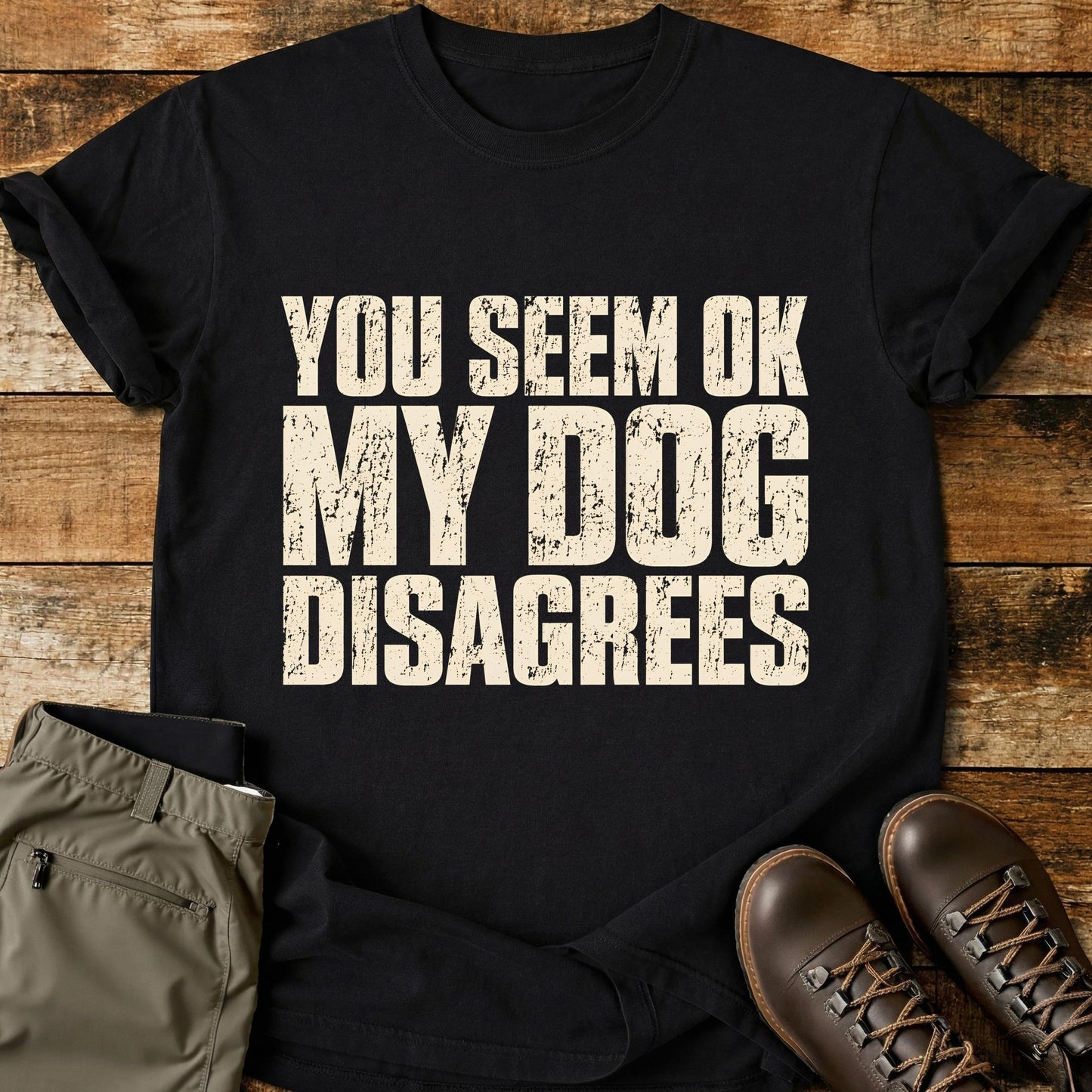 You Seem OK My Dog Disagrees T-Shirt
