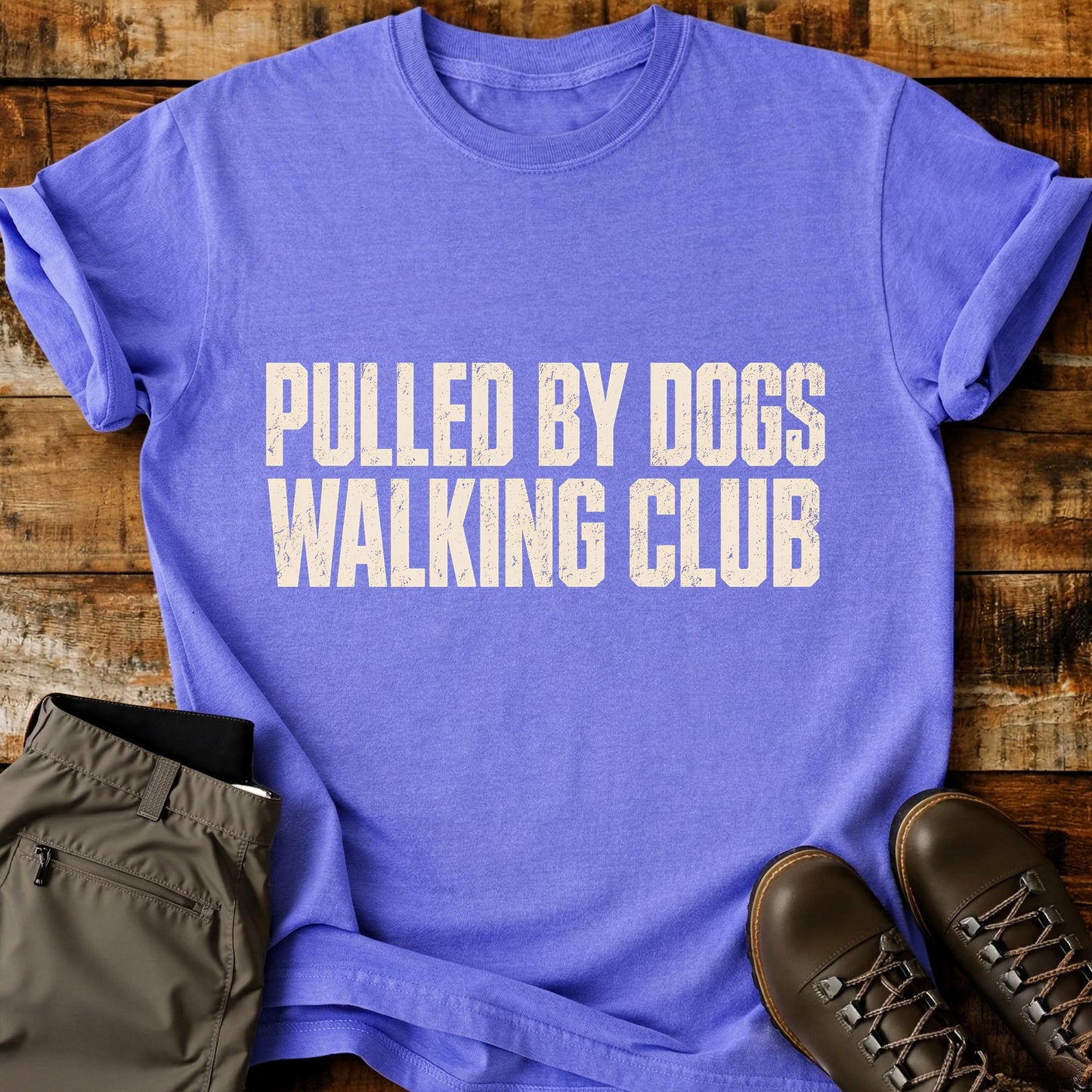 Pulled By Dogs Walking Club T-Shirt