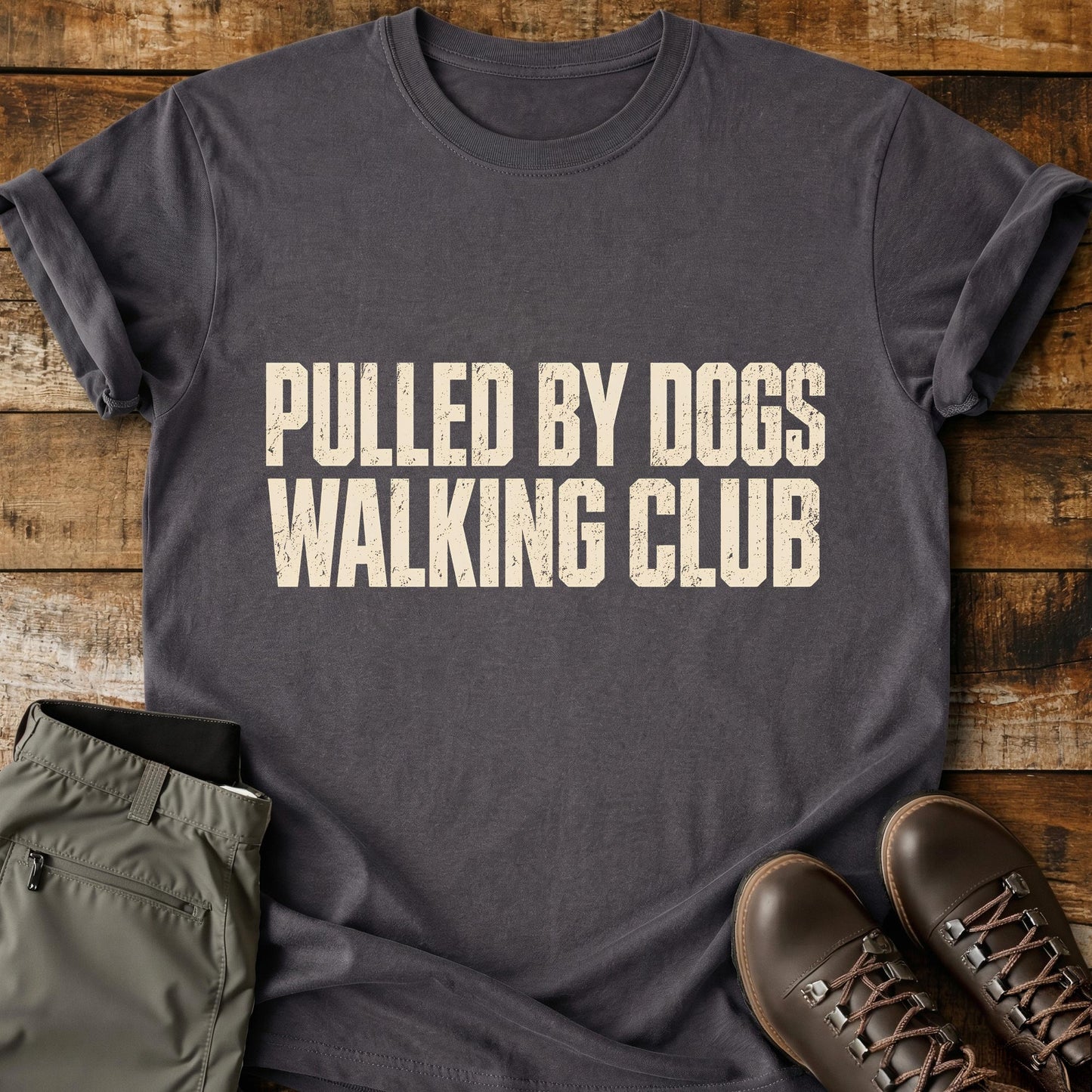 Pulled By Dogs Walking Club T-Shirt