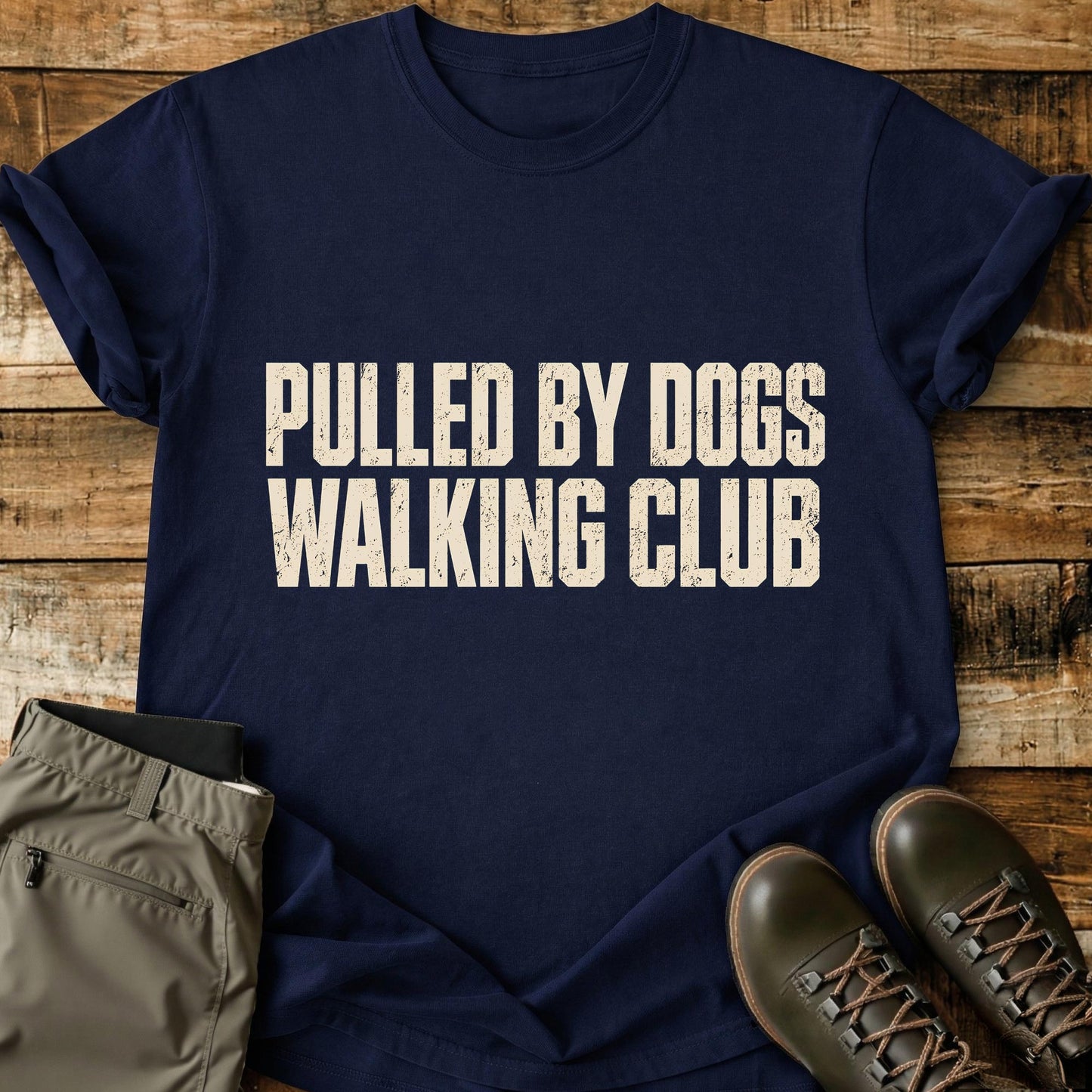 Pulled By Dogs Walking Club T-Shirt
