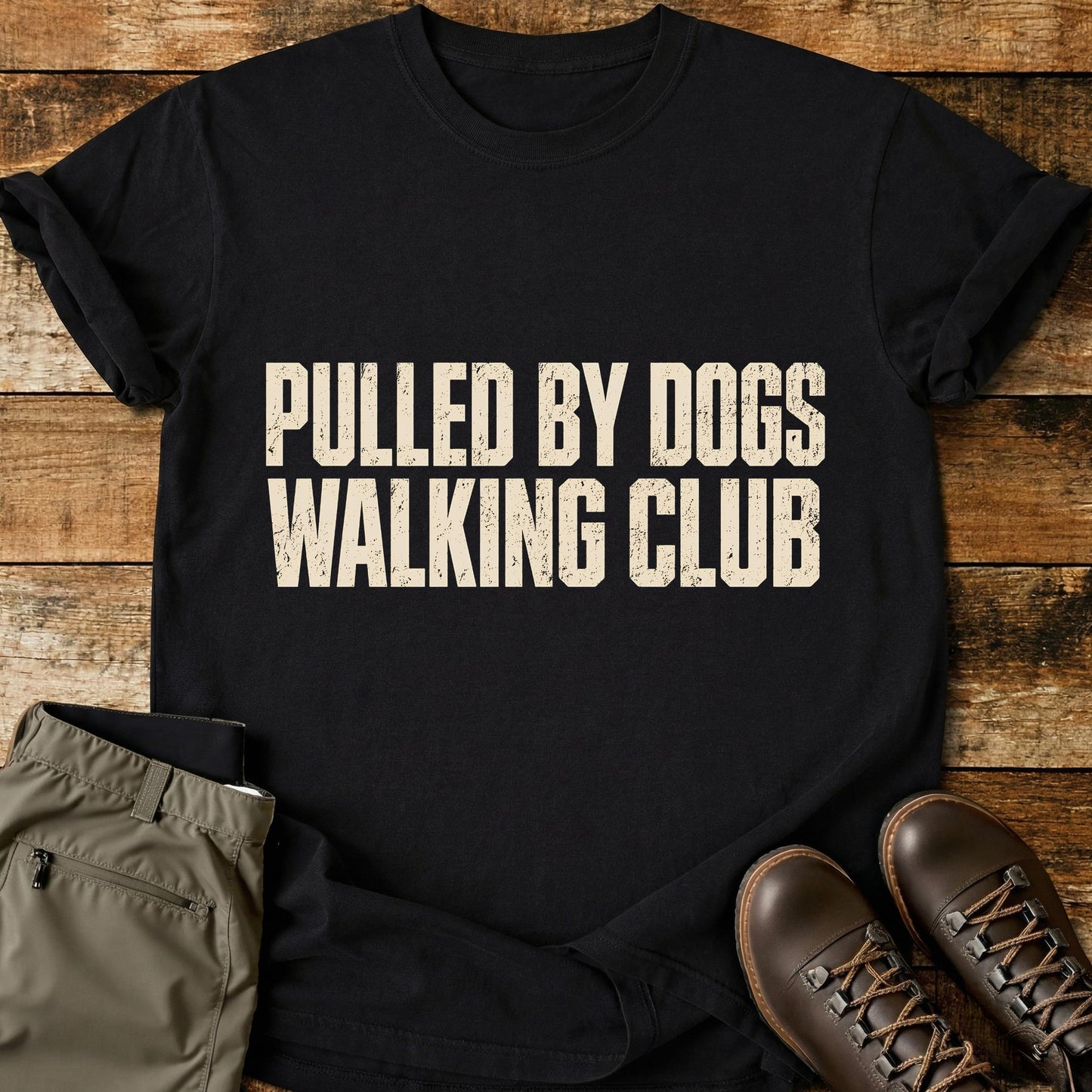 Pulled By Dogs Walking Club T-Shirt