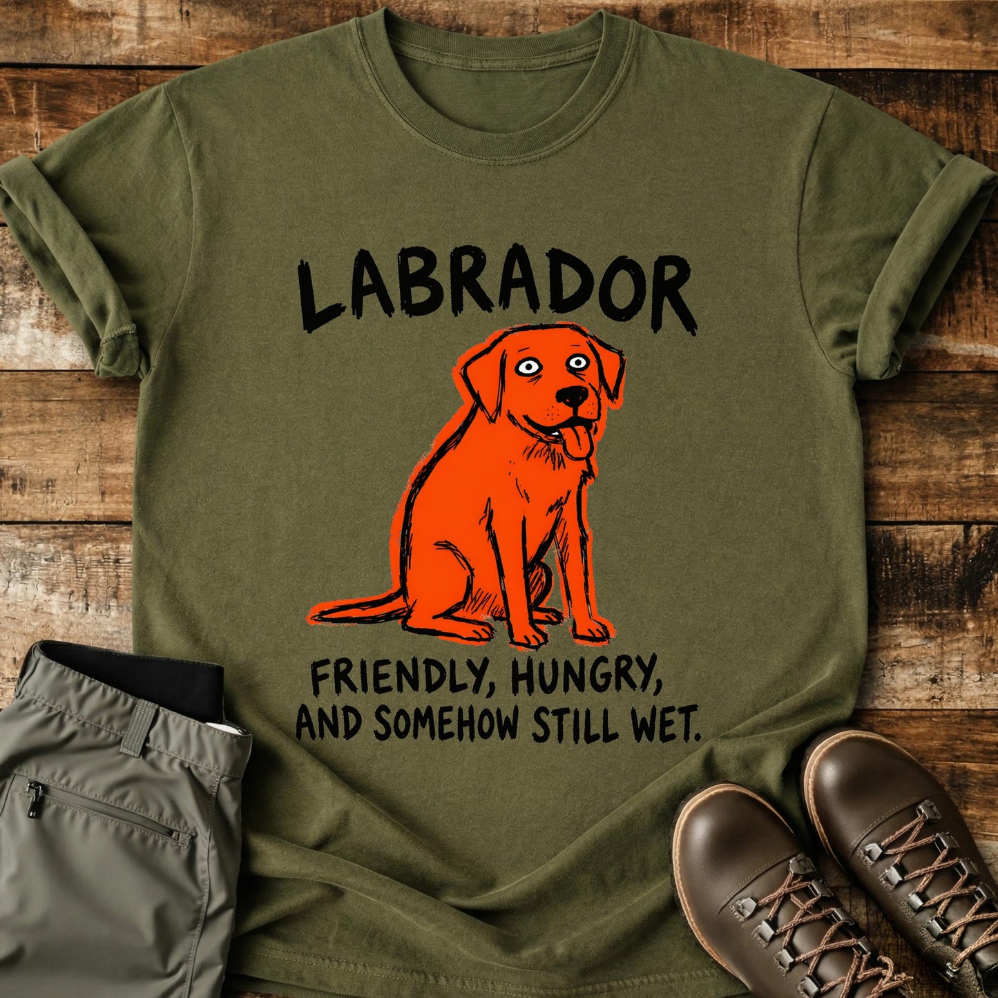 Labrador Funny Image T-Shirt