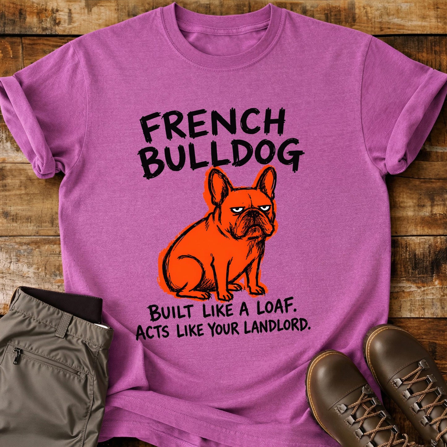 French Bulldog Funny Image T-Shirt