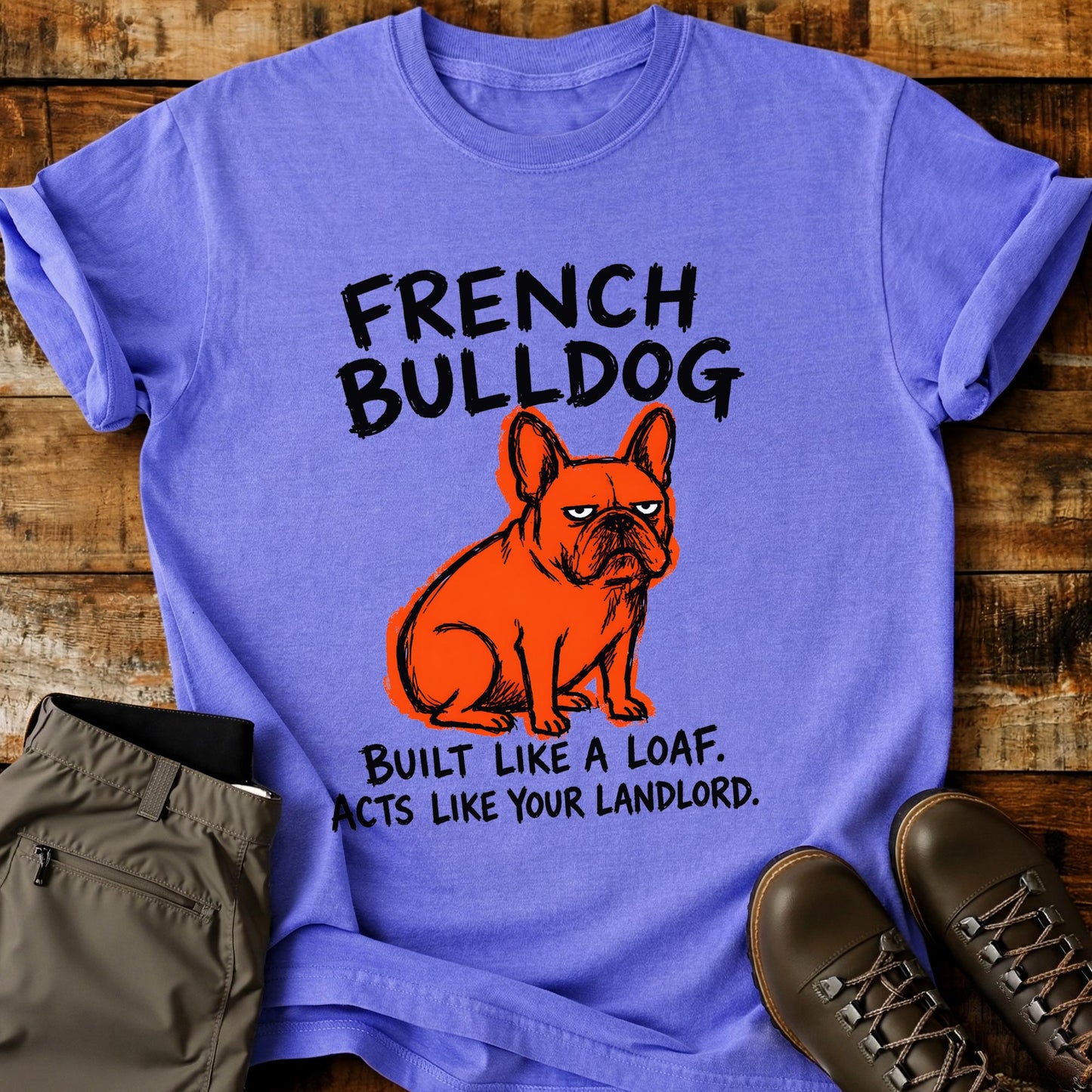French Bulldog Funny Image T-Shirt