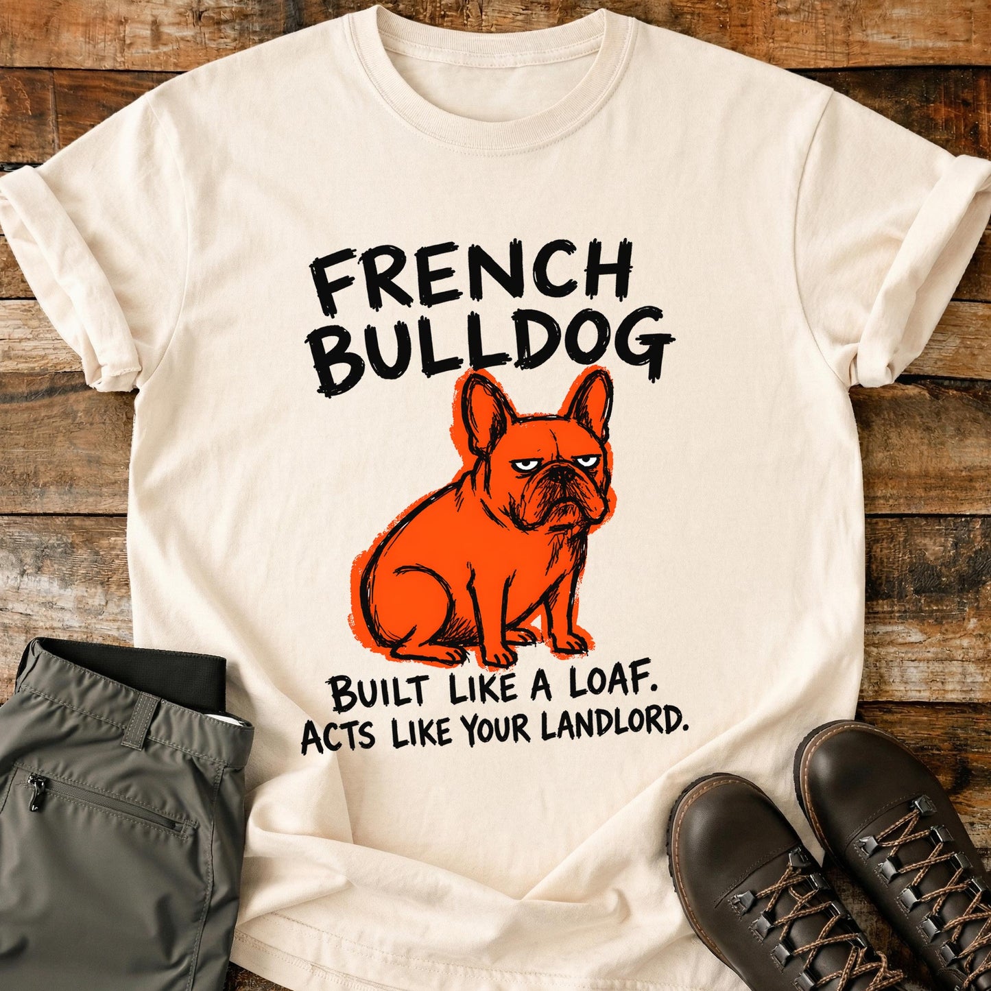 French Bulldog Funny Image T-Shirt