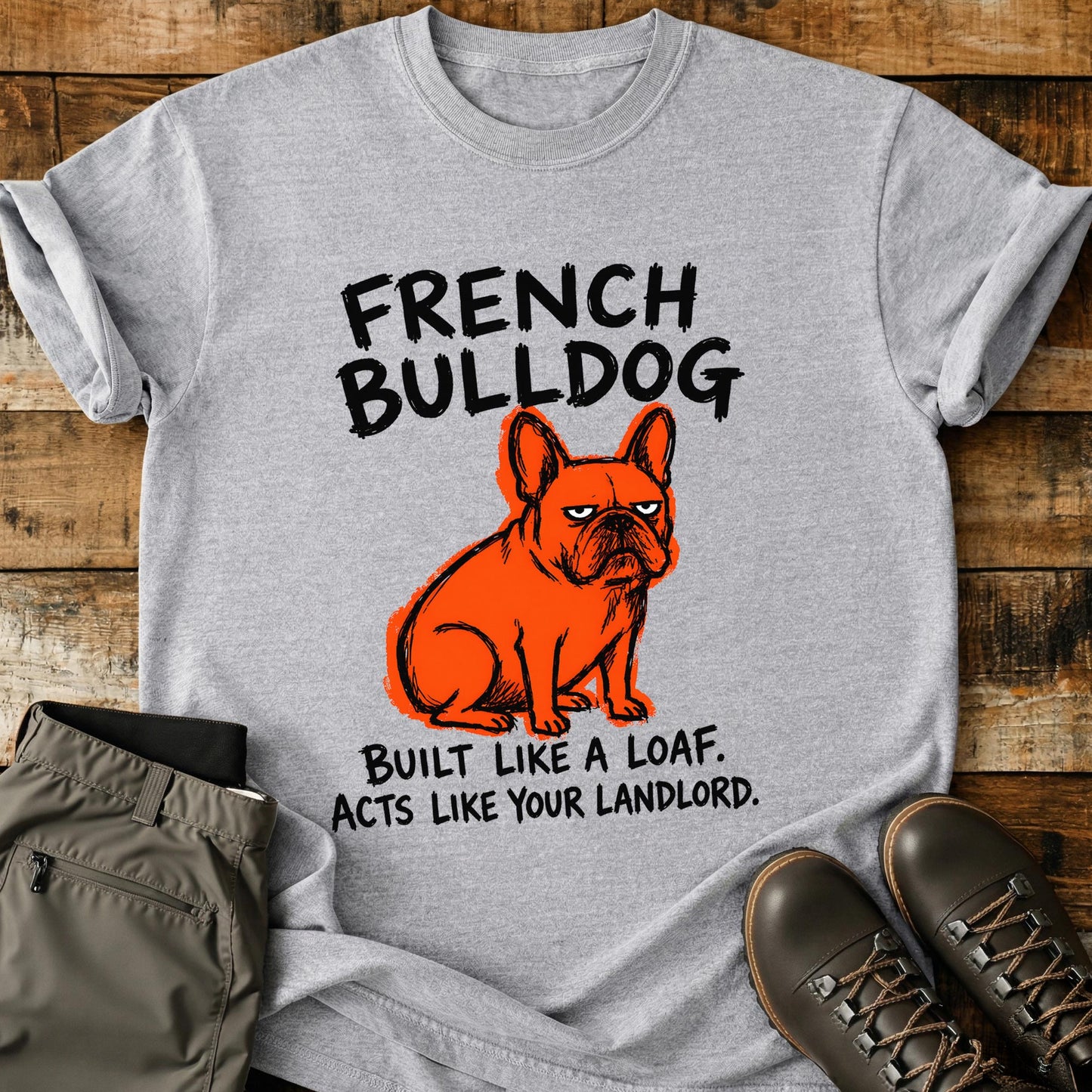French Bulldog Funny Image T-Shirt
