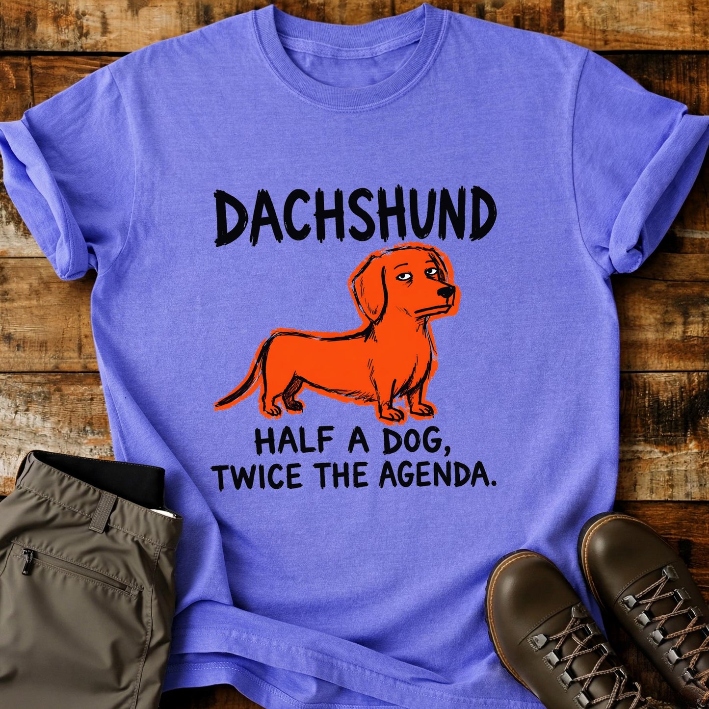 Dachshund Funny Image T-Shirt