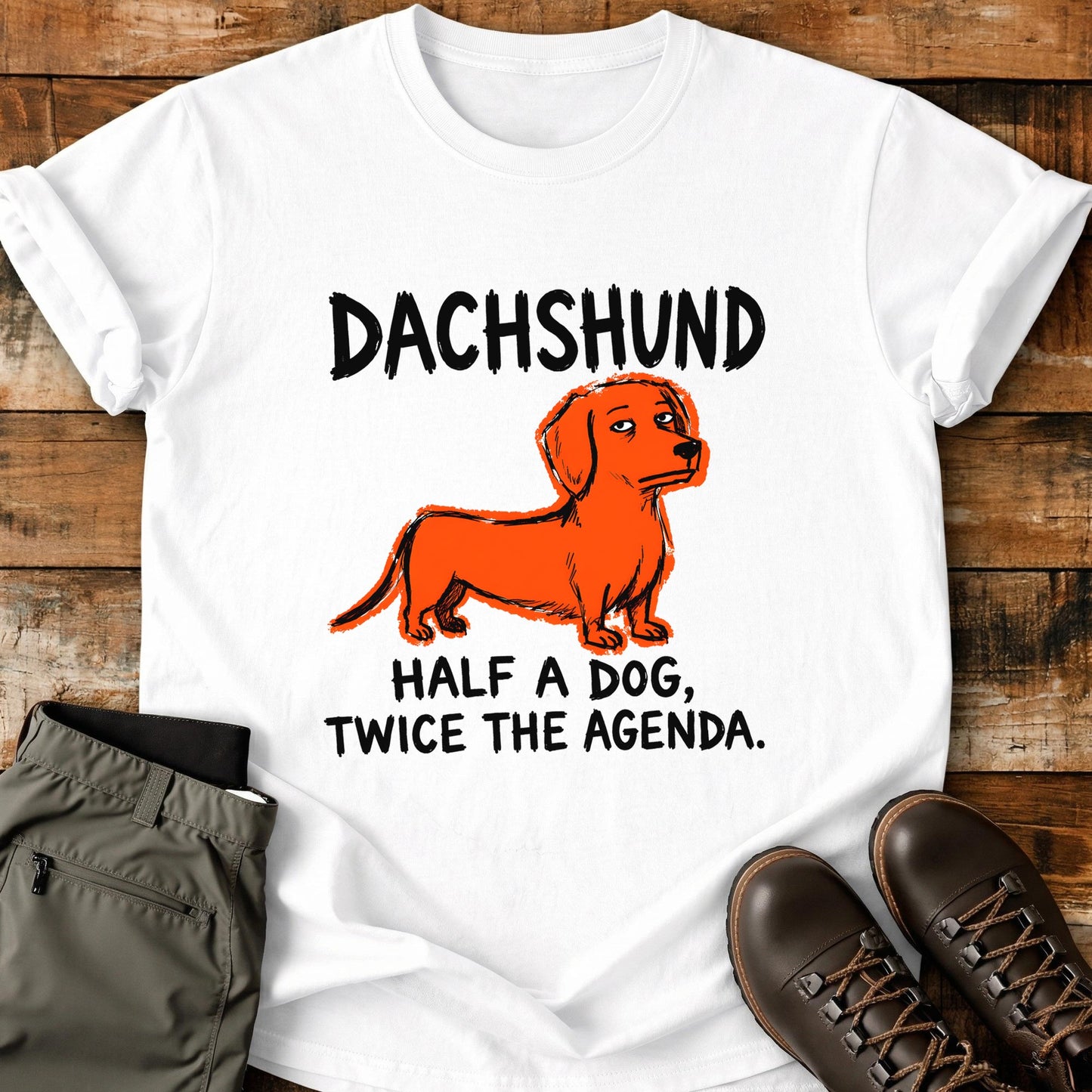 Dachshund Funny Image T-Shirt