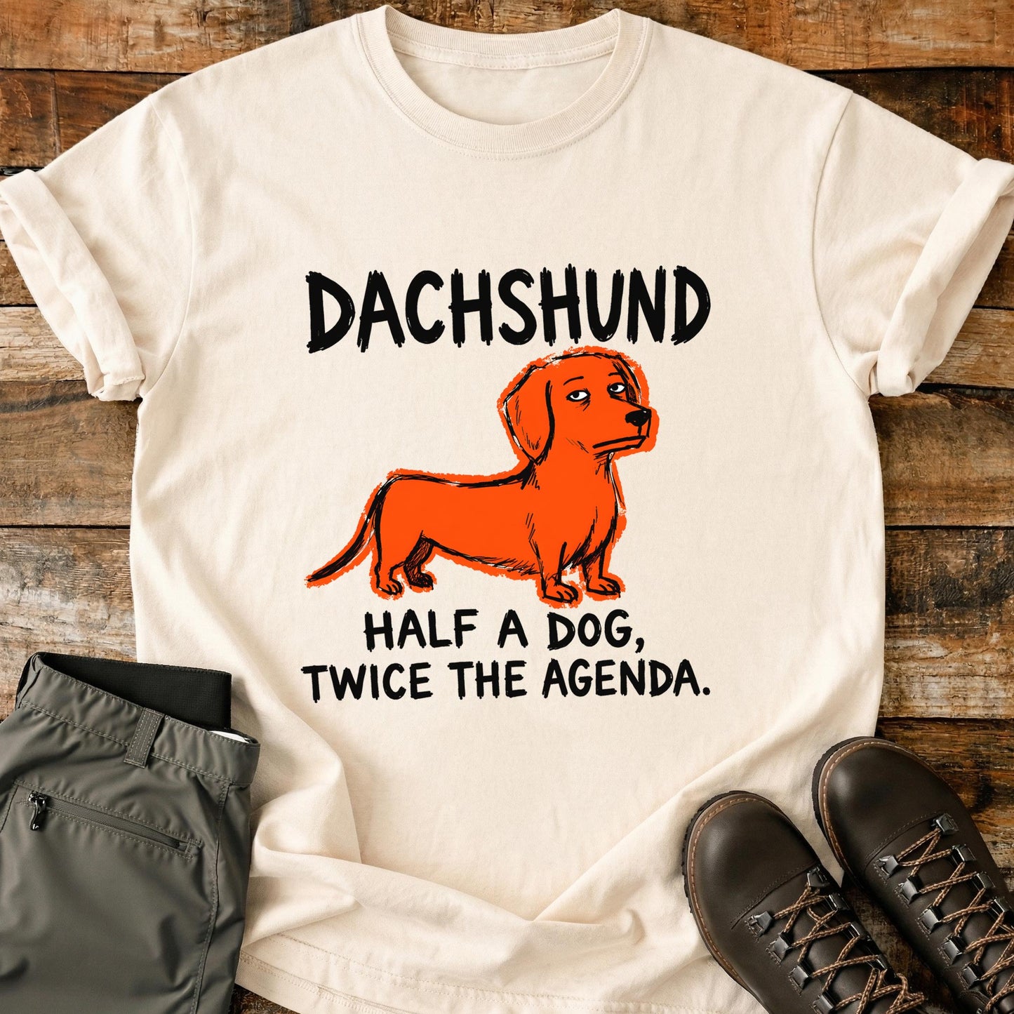 Dachshund Funny Image T-Shirt