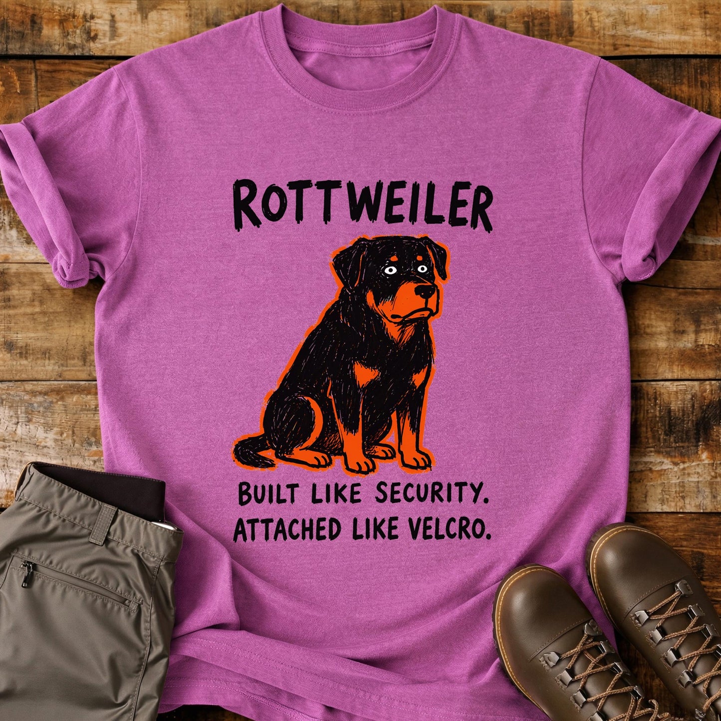 Rottweiler Funny Image T-Shirt