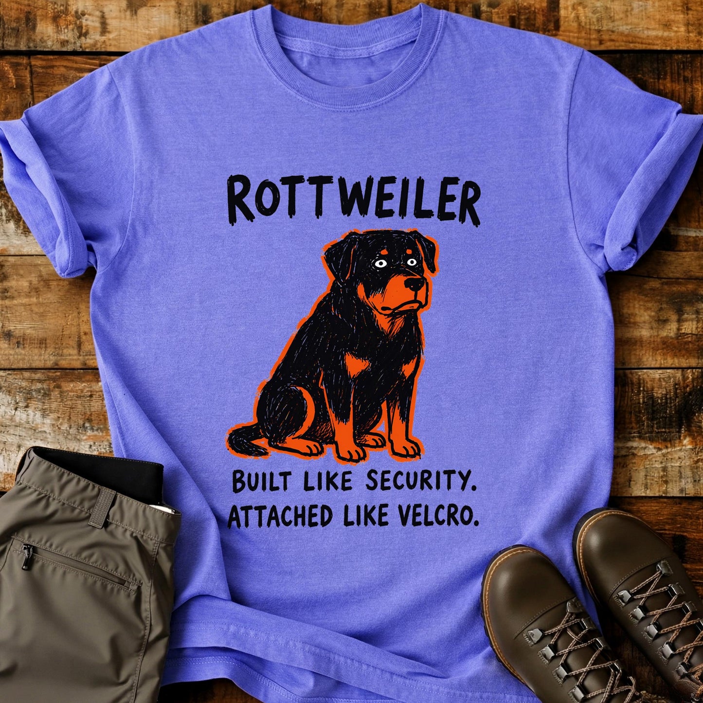 Rottweiler Funny Image T-Shirt