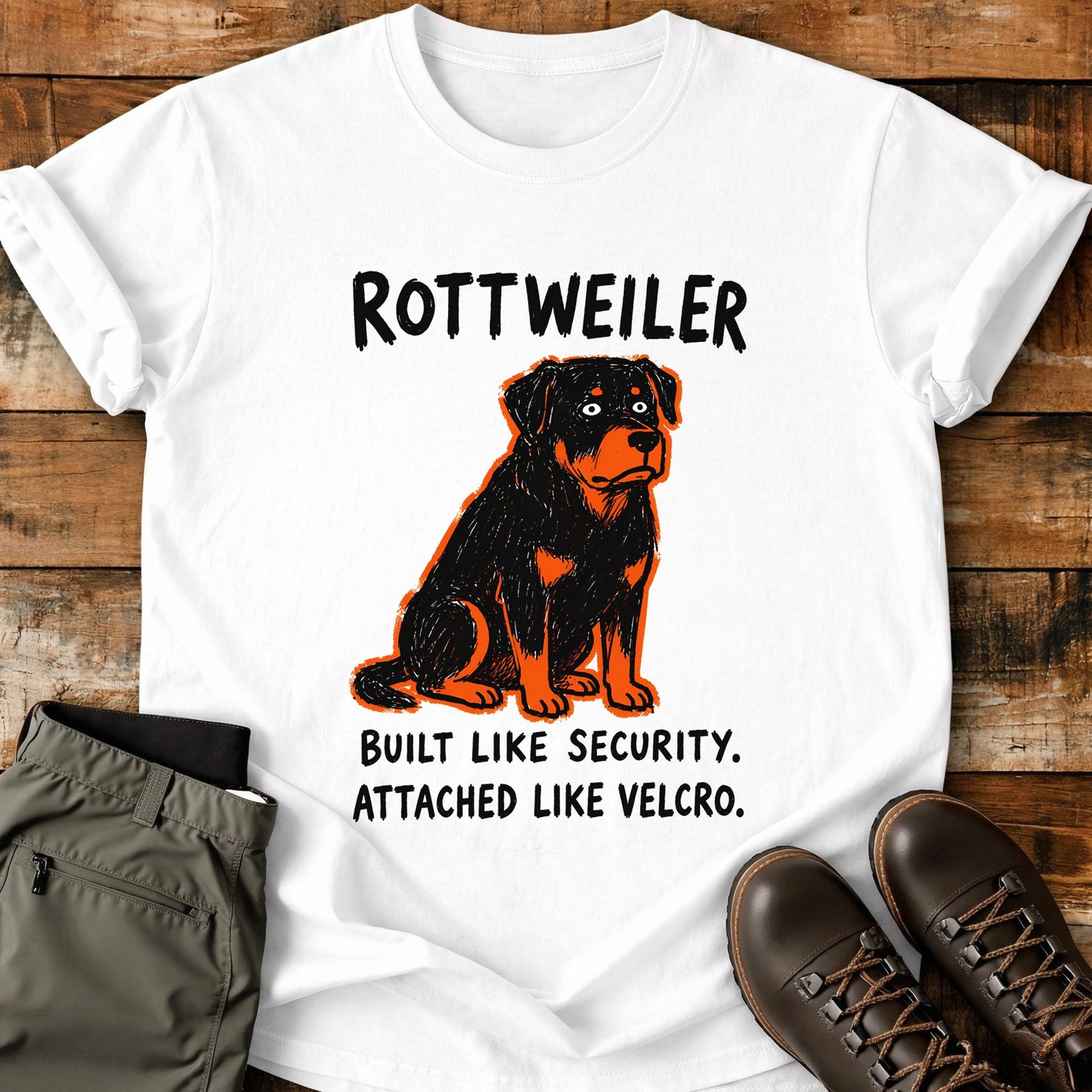Rottweiler Funny Image T-Shirt