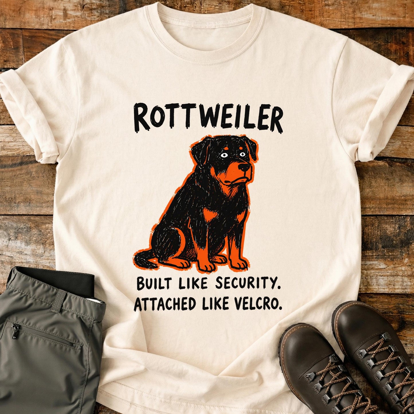 Rottweiler Funny Image T-Shirt