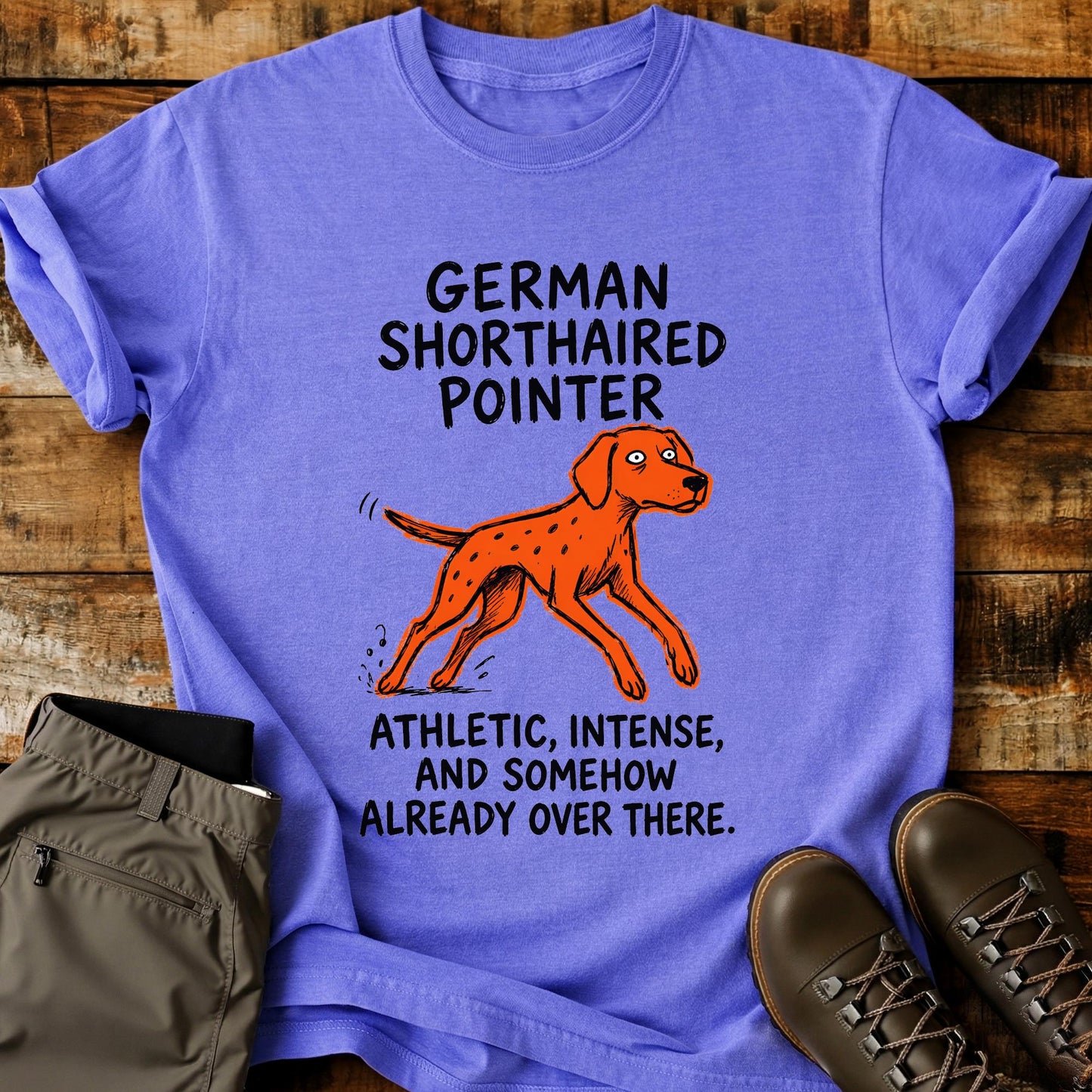 German Shorthaired Pointer Funny Image T-Shirt