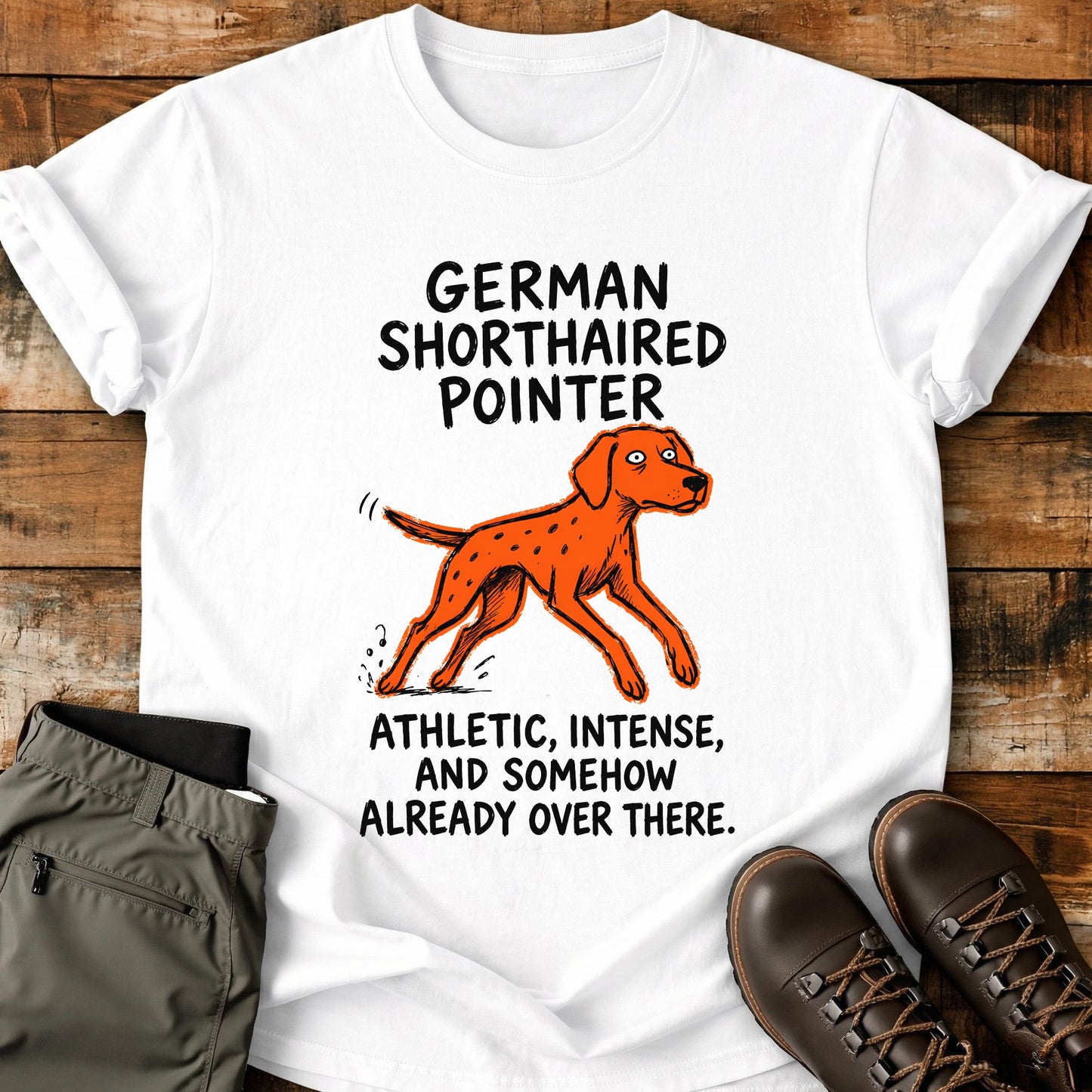 German Shorthaired Pointer Funny Image T-Shirt