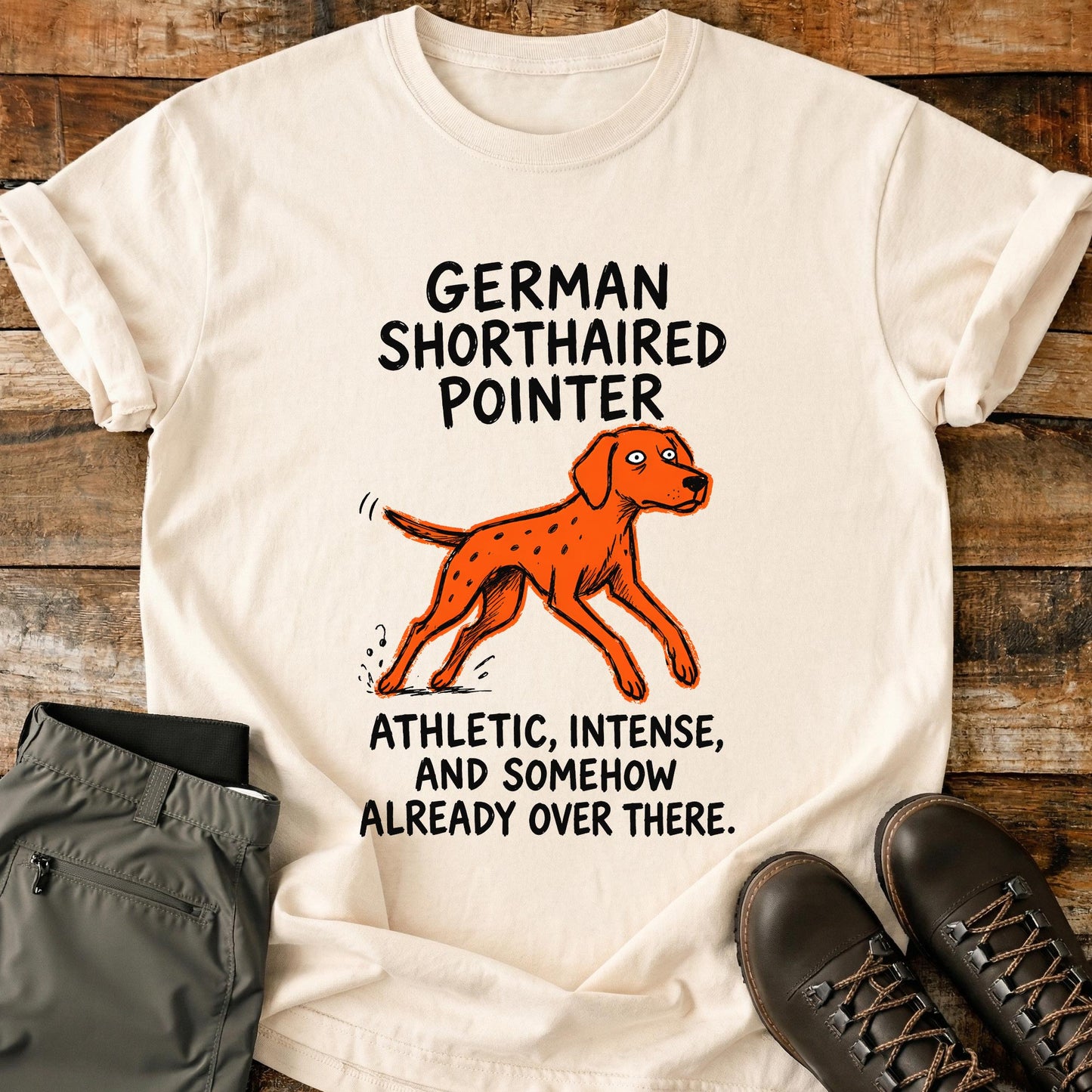German Shorthaired Pointer Funny Image T-Shirt