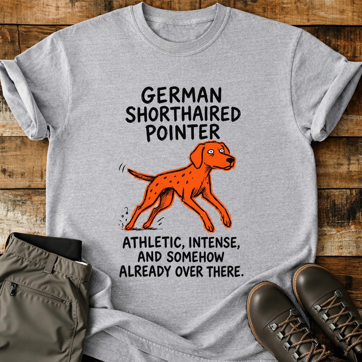 German Shorthaired Pointer Funny Image T-Shirt