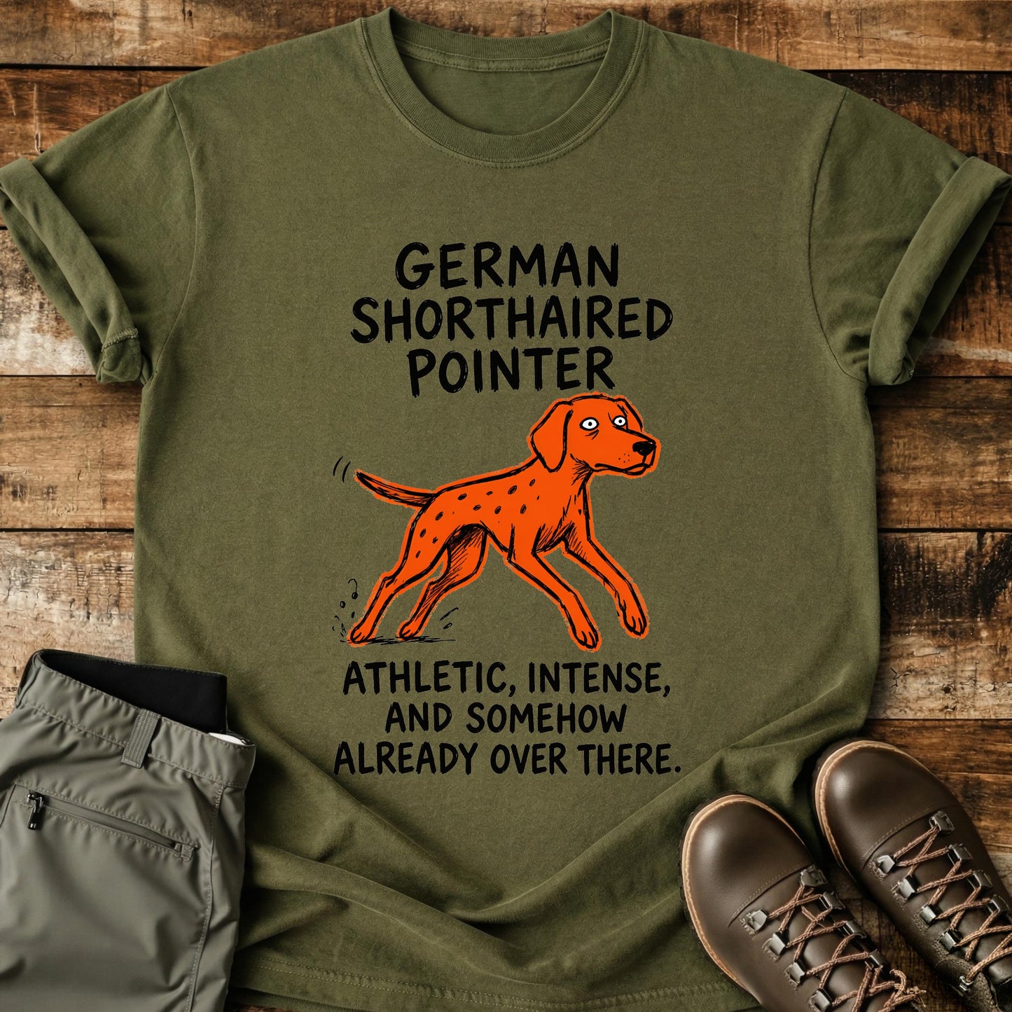 German Shorthaired Pointer Funny Image T-Shirt