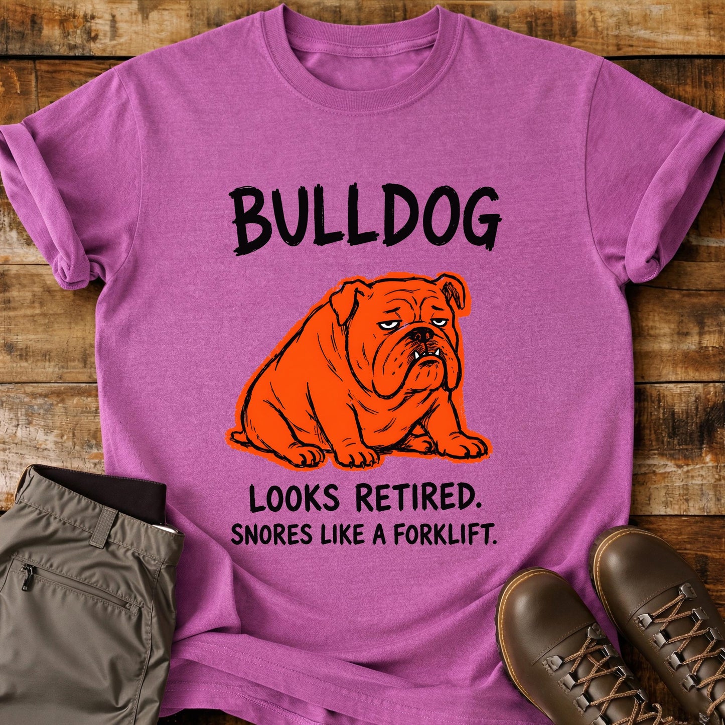 Bulldog Funny Image T-Shirt