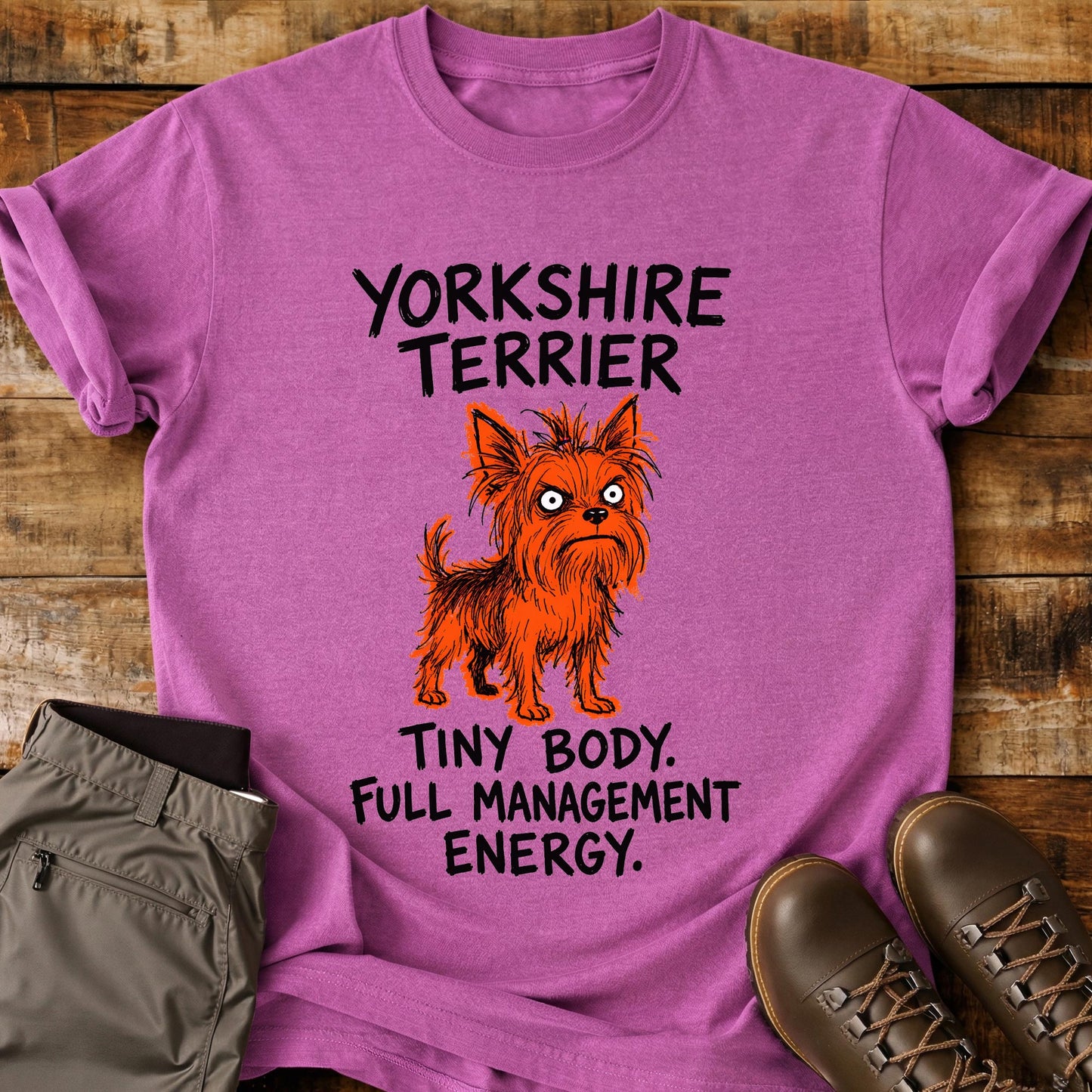 Yorkshire Terrier Funny Image T-Shirt